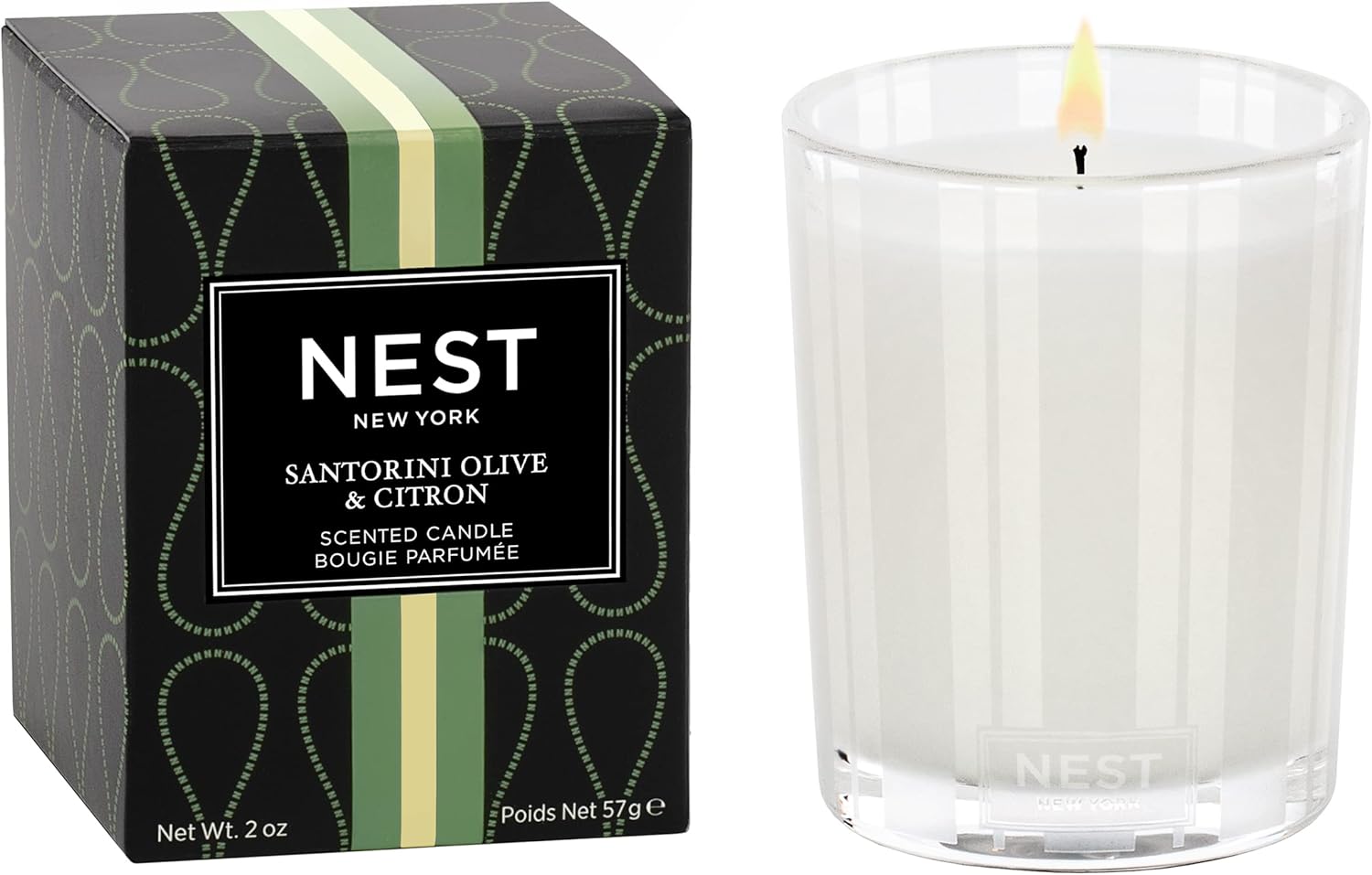 NEST Fragrances Santorini - Vela votiva perfumada a oliva y cítrico, 2 onzas Colombia