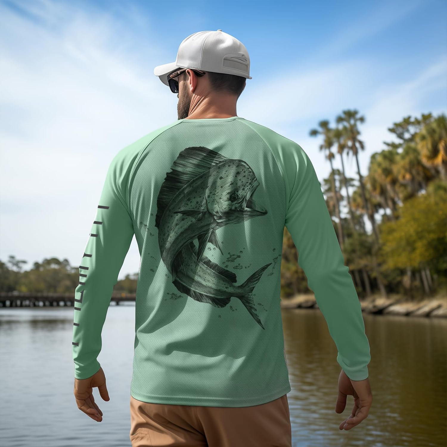 Palmyth Fishing Shirts for Men Long Sleeve UPF 50+ T Shirt Sun Protection Tee UV T-Shirts - Image 5