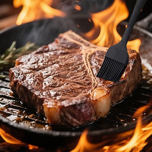 Miniatura 6 de Cepillo de silicona para cocinar, cepillo de alimentos resistente al calor para barbacoa, cepillo de silicona de grado alimenticio para hornear en
