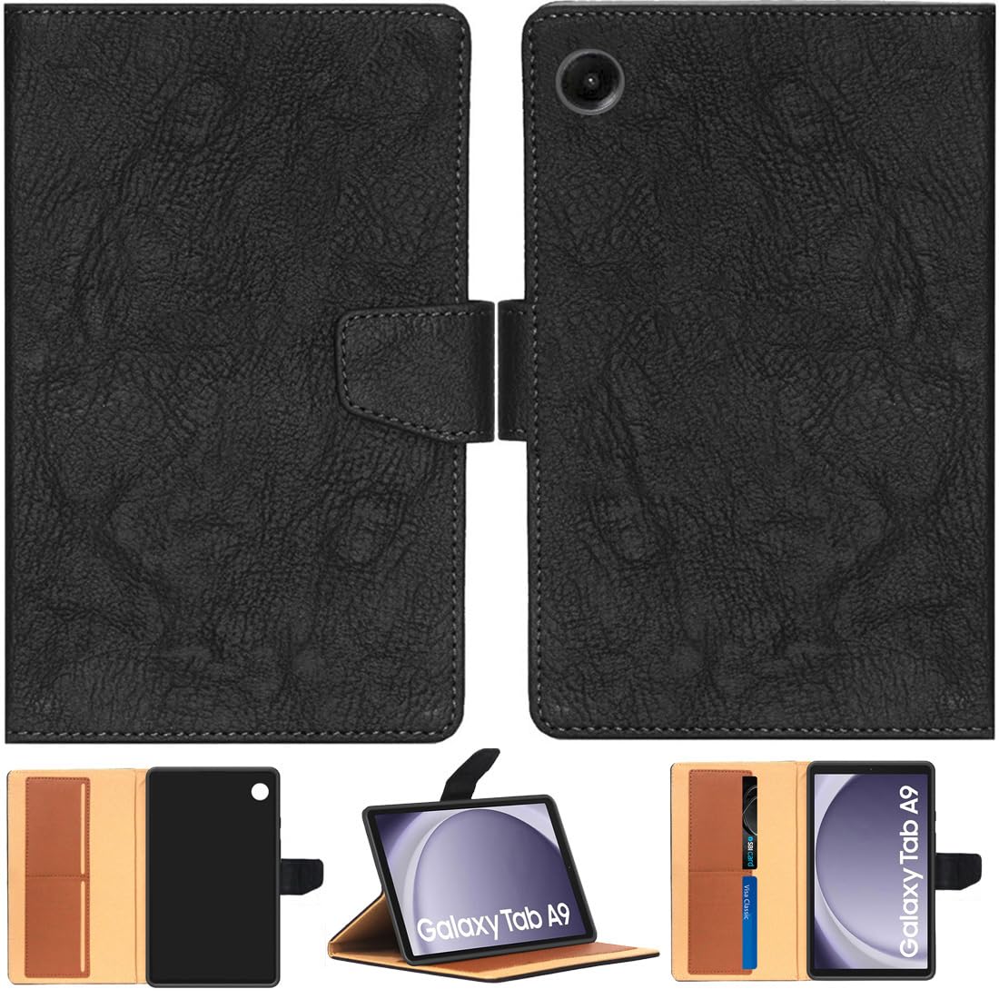 Zaoma PU Leather Flip Stand Case Cover with TPU Back Case Compatible for Samsung Galaxy Tab A9 8.7 inch Tablet Cover [SM-X110/X115/X117] - R5 Flip (SAMA9_R52CPOLV) (B0CKXSBFKV) Amazon Price History, Amazon Price Tracker
