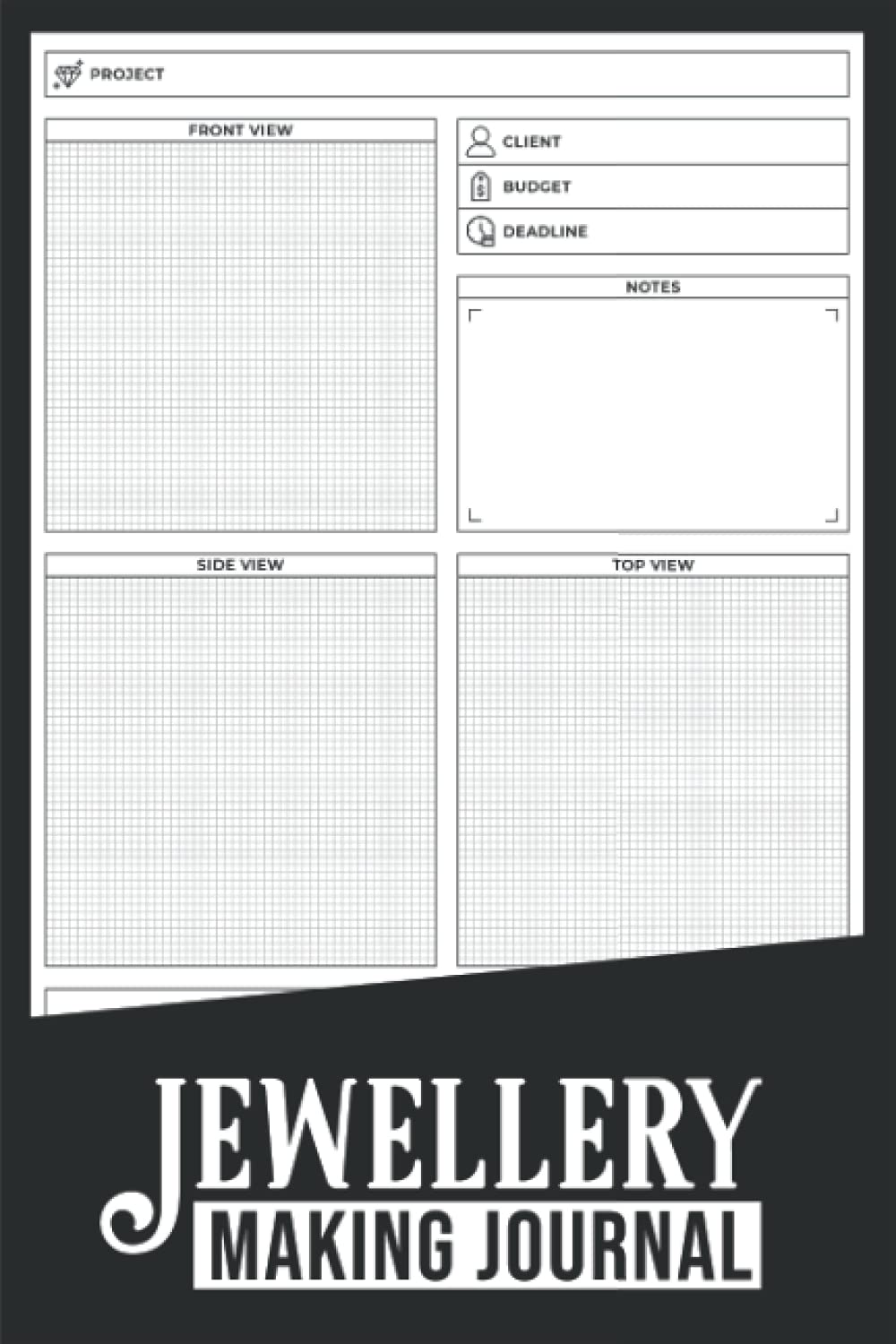 Jewellery Making Journal: Organiser Log Book for Jewellery Makers and Designers | It can be used as Project Planner, Inventory, Shopping Lists, Index, ... Sketchbook, Inventory Log | 6"x9", 100 pages