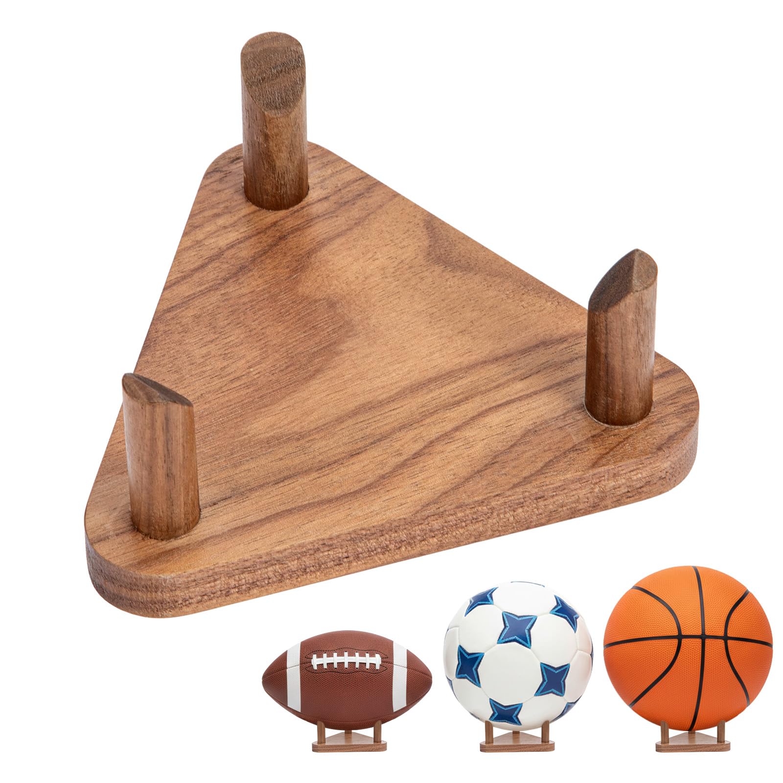 3 Tier Ball Storage Rack Metal Vertical Sports Equipment Organizer Stand Sports Football Stand for Football Basketball Volleyball (Ball support, 1 Tier)