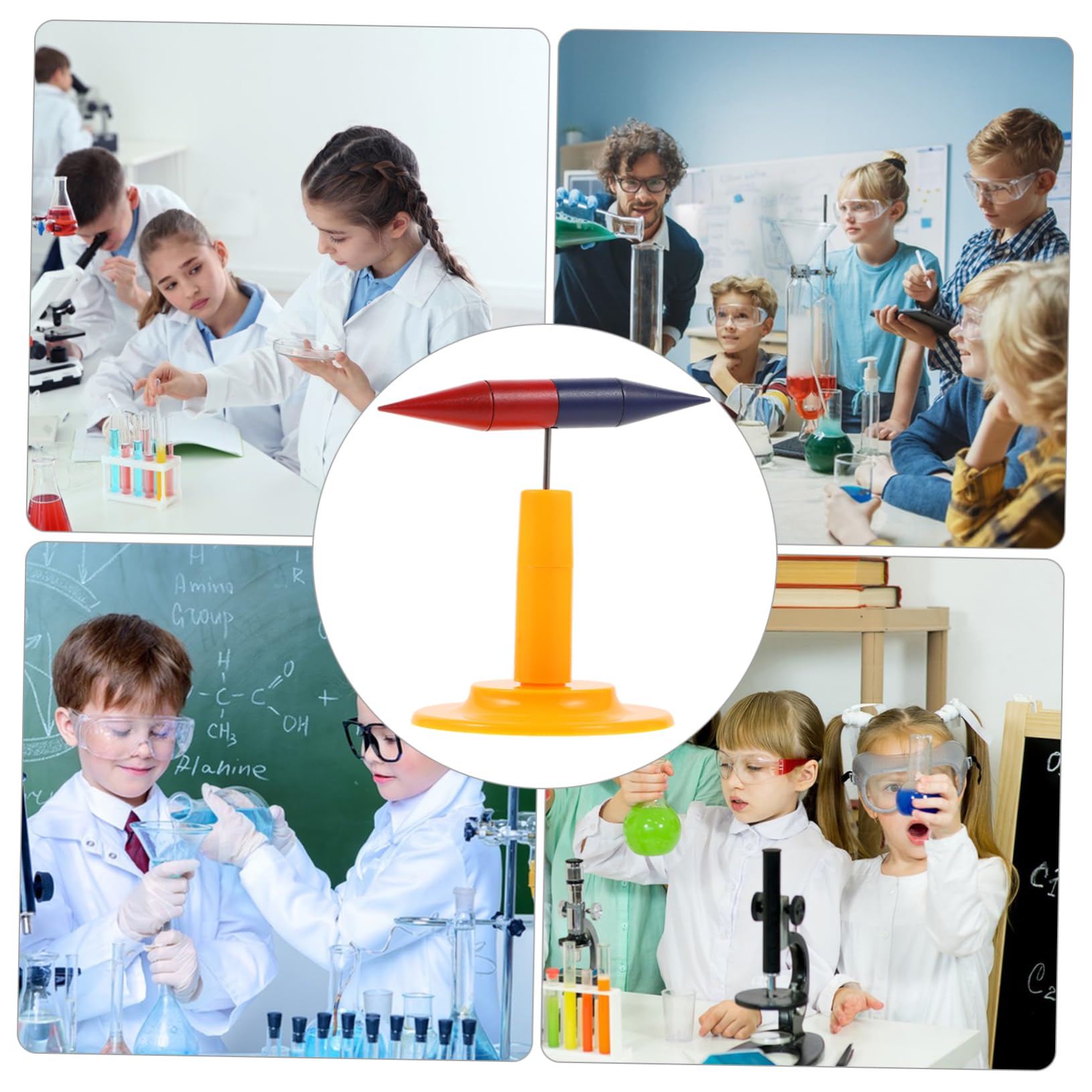 Gatuida 4pezzi Strumento Didattico Per Campo Magnetico Bussola Magnetica Per Esperimenti Scientifici Accessorio Per Insegnanti e Ricercatori Alta Precisione e Facilità Uso