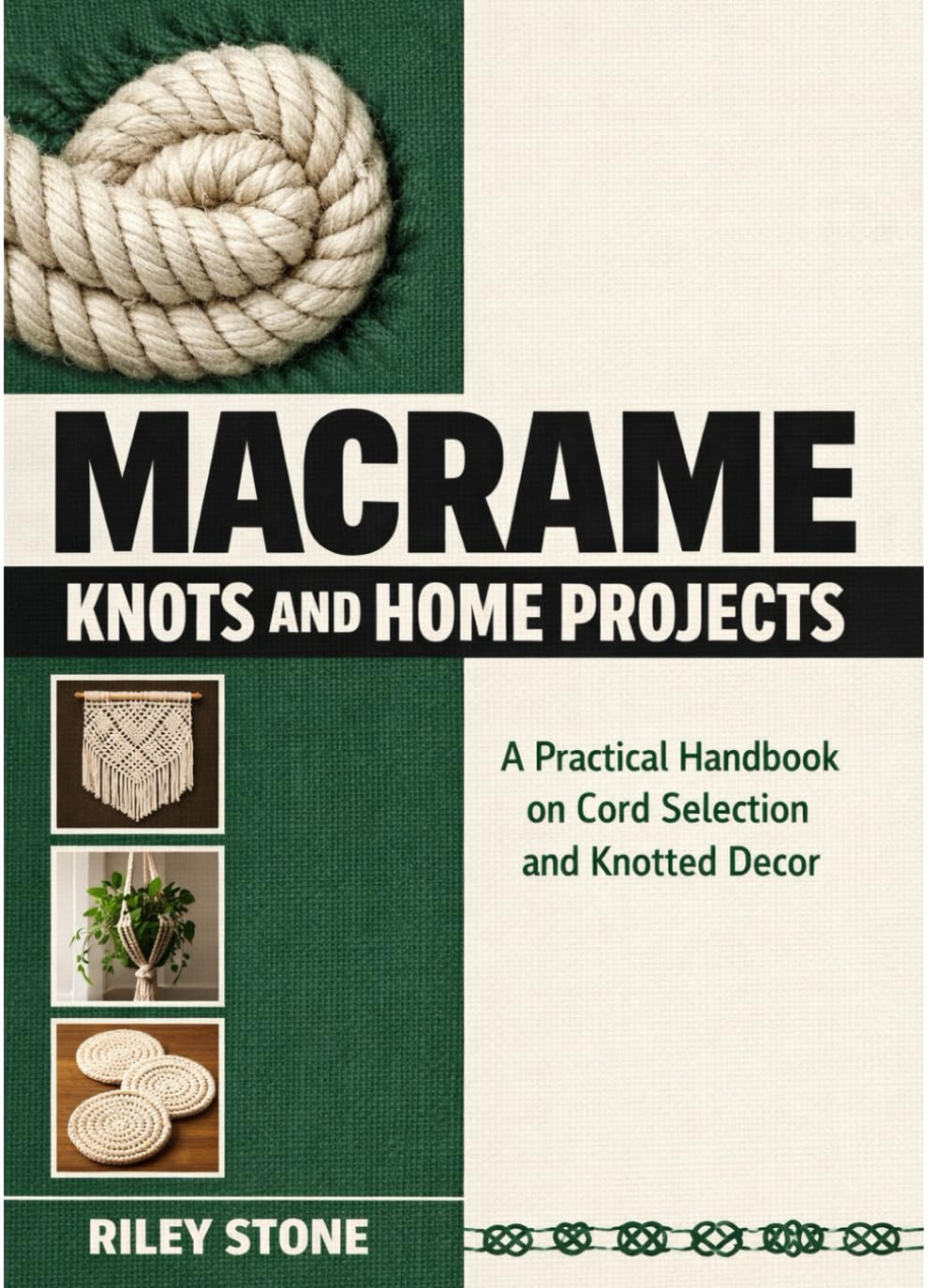 MACRAME KNOTS AND HOME PROJECTS: A Practical Handbook on Cord Selection and Knotted Decor
