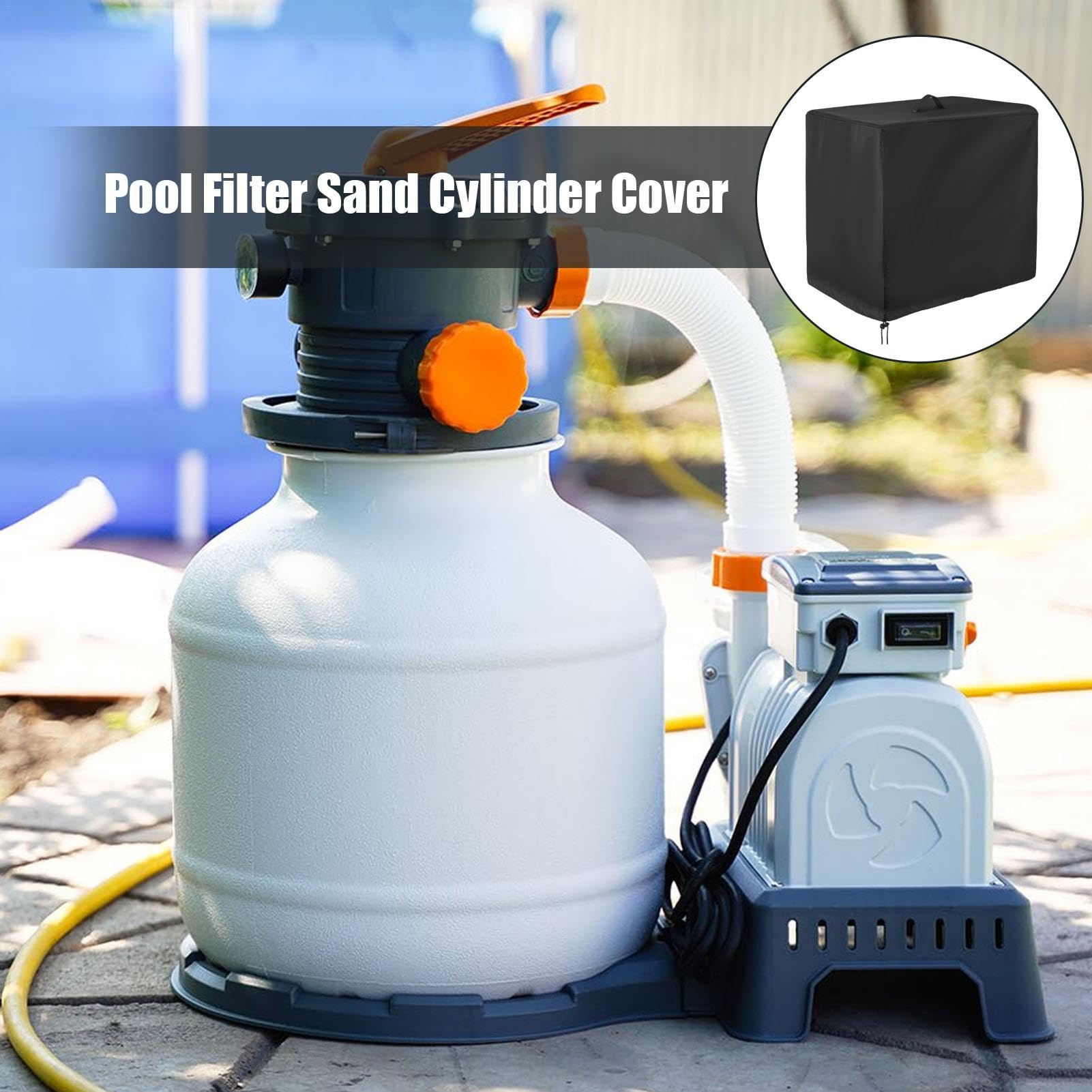 Housse Filtre à Sable Piscine Bodygad - 84x61x86cm Oxford 420D UV