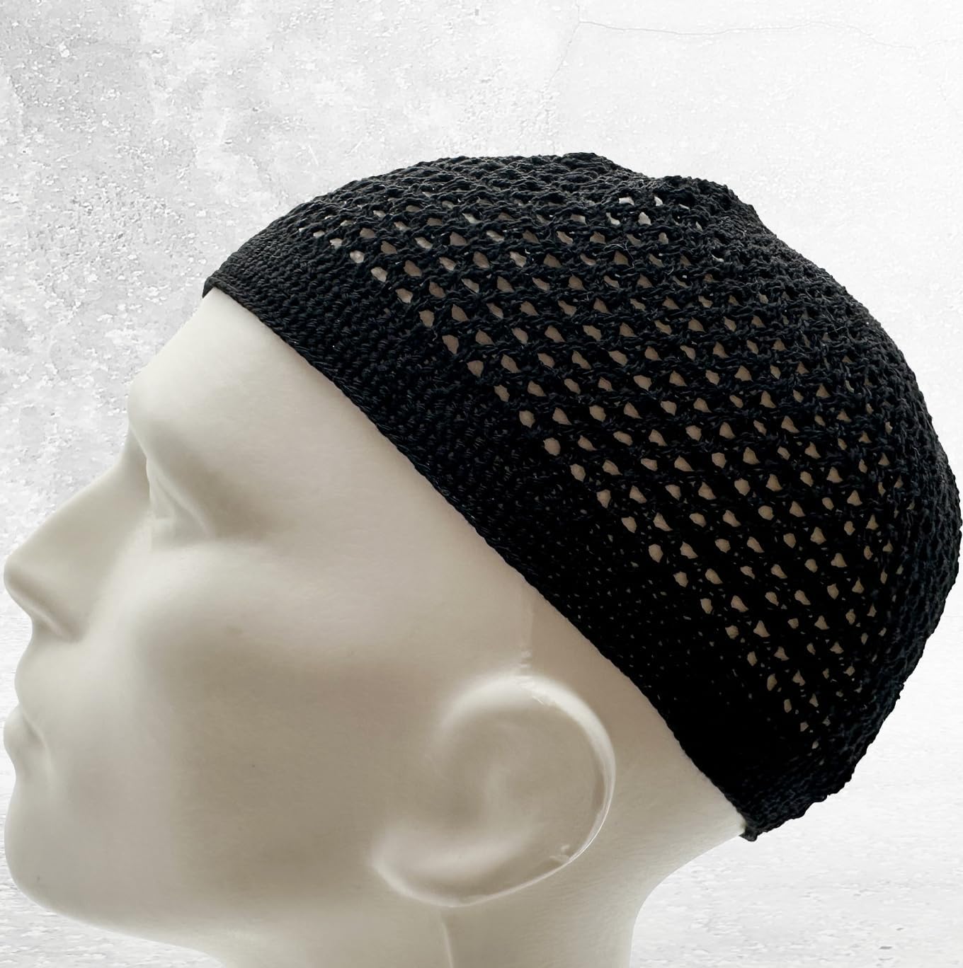 ESERRA Kufi Hats for Men and Women with 99 Tasbih Prayer Beads, Muslim Thick Breathable Skull Cap, Tasbeeh, Prayer Cap - Image 3