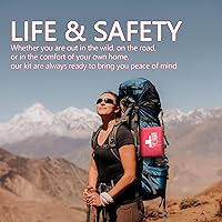 Vista 7 de Kit de primeros auxilios, kit profesional de primeros auxilios para trauma con compartimentos etiquetados, sistema Molle para coche, senderismo