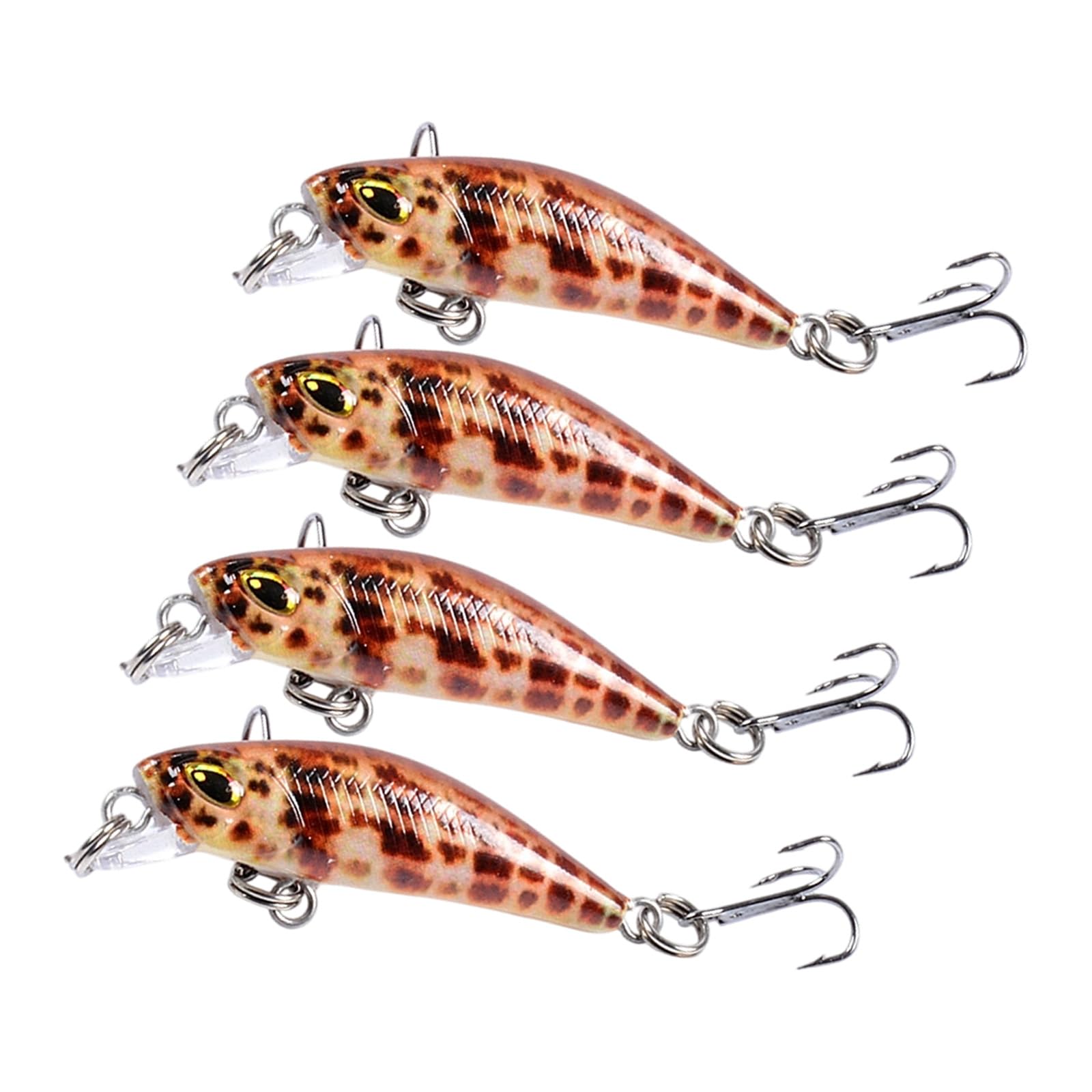 QIAOLIDA Realistic Painting Fishing Lures With Hook Artificial Sinking Hard Baits for Perches Fishing In Saltwater