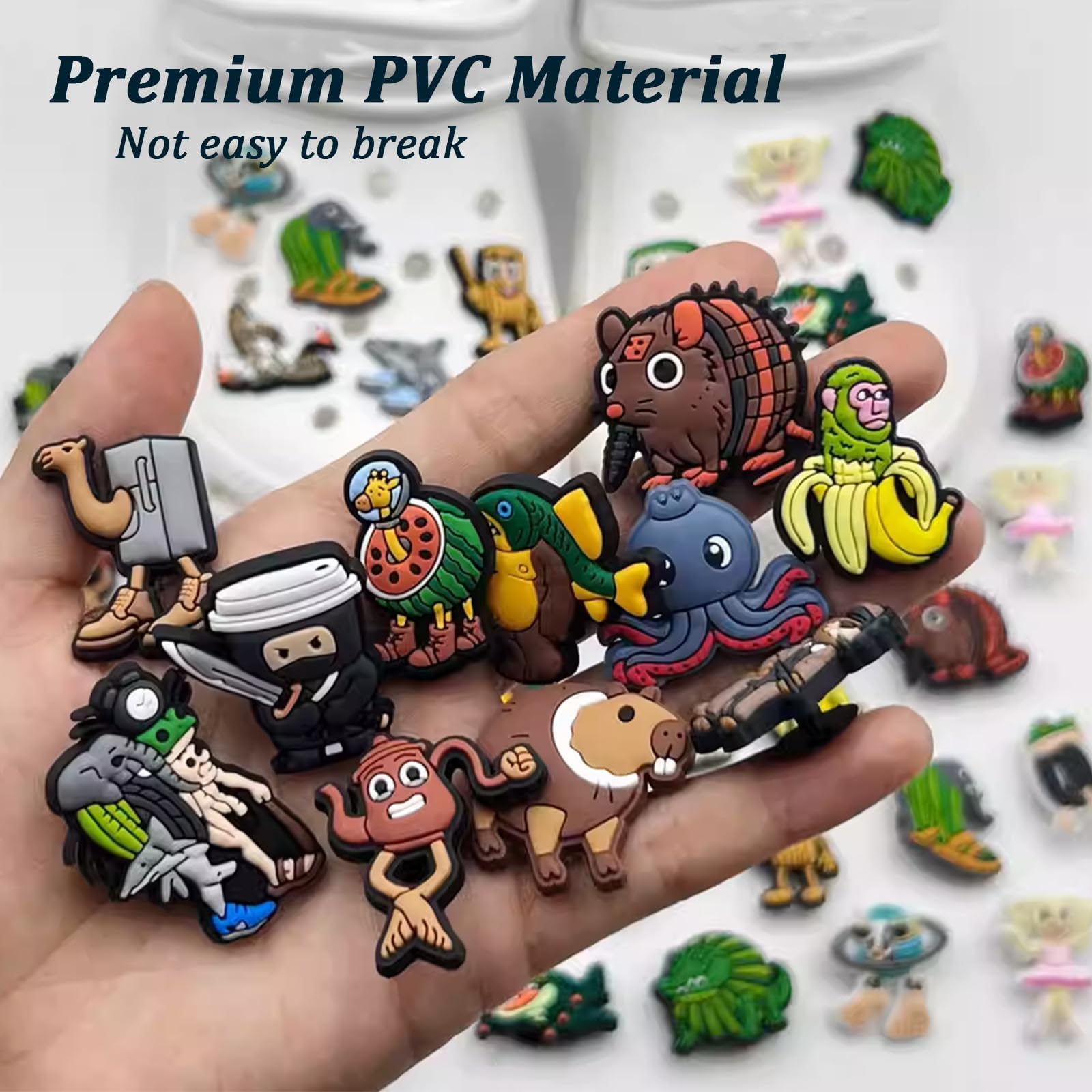 Adornos para Zuecos de PVC Extraíbles Divertidos Decoración DIY
