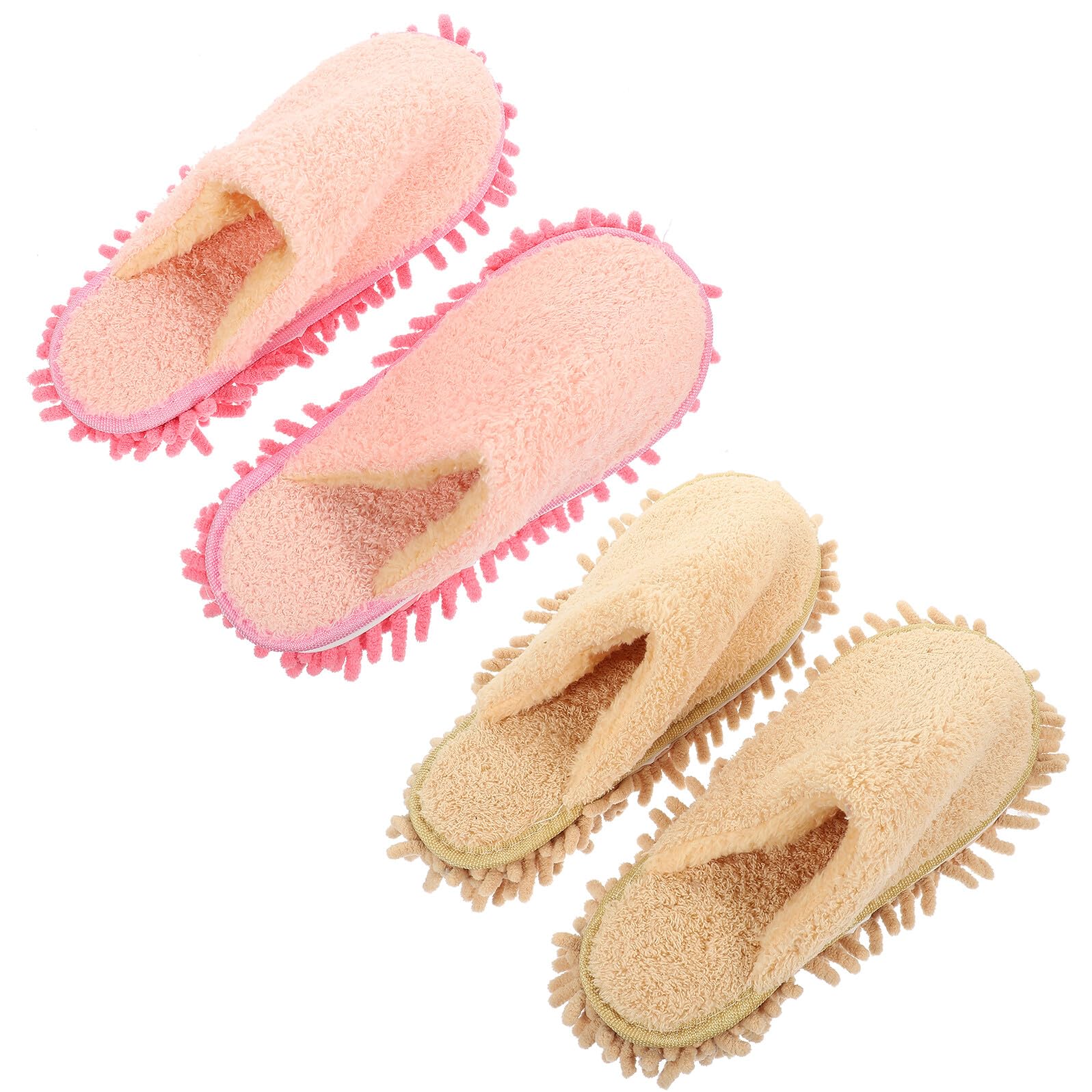 Pantoufles de serpillière NUOBESTY en flanelle pour un nettoyage rapide du sol