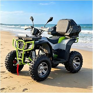ATV Rear Cargo Box with Backrest for Can-Am Renegade X XC 2020-2026,Lockable Rear Storage Trunk Heavy Duty HDPE Tool Cargo Case ATV Quad 4 Wheeler