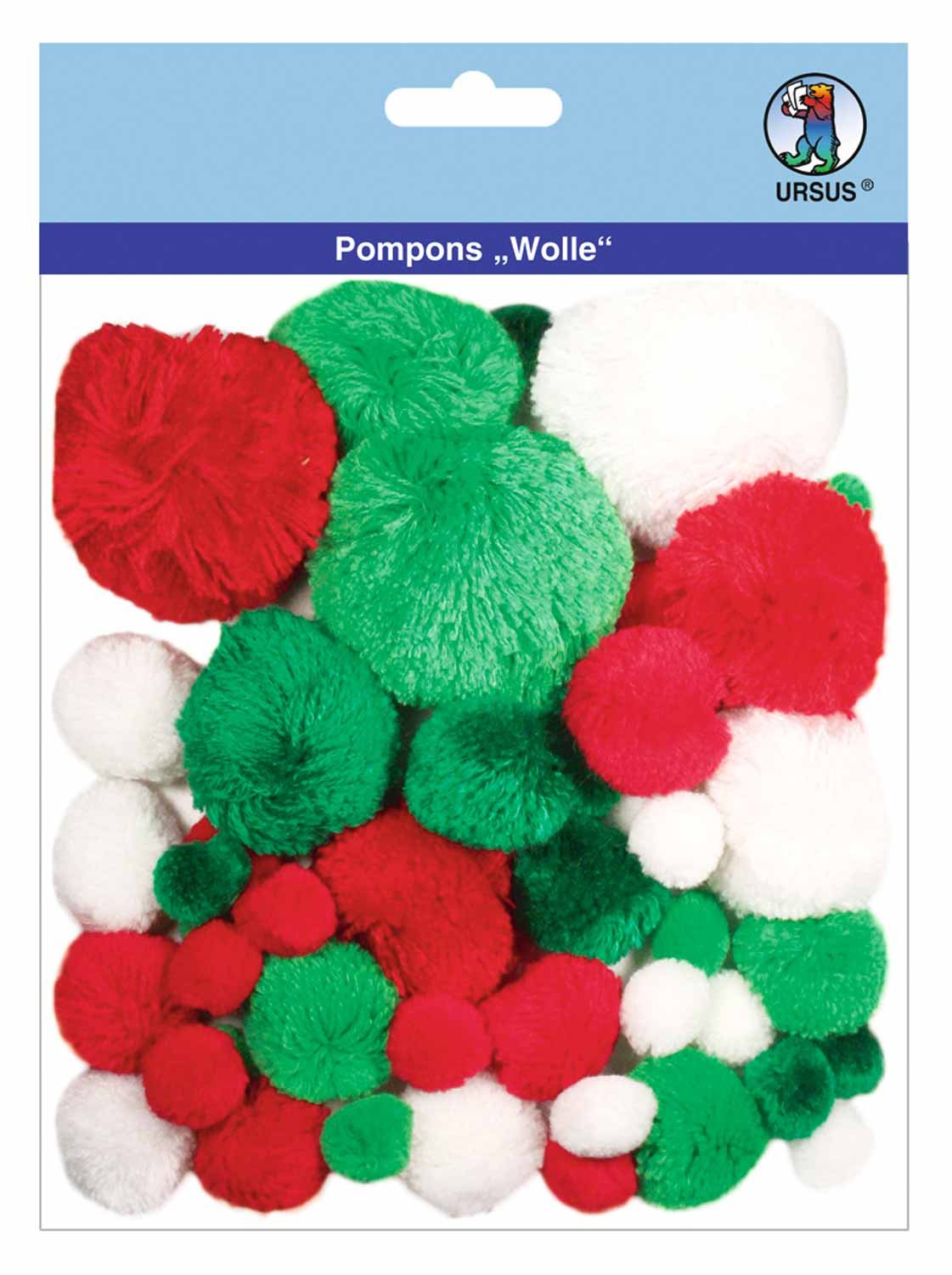 Ursus 39500001 – Fluffy Pom Poms Pastel Colours