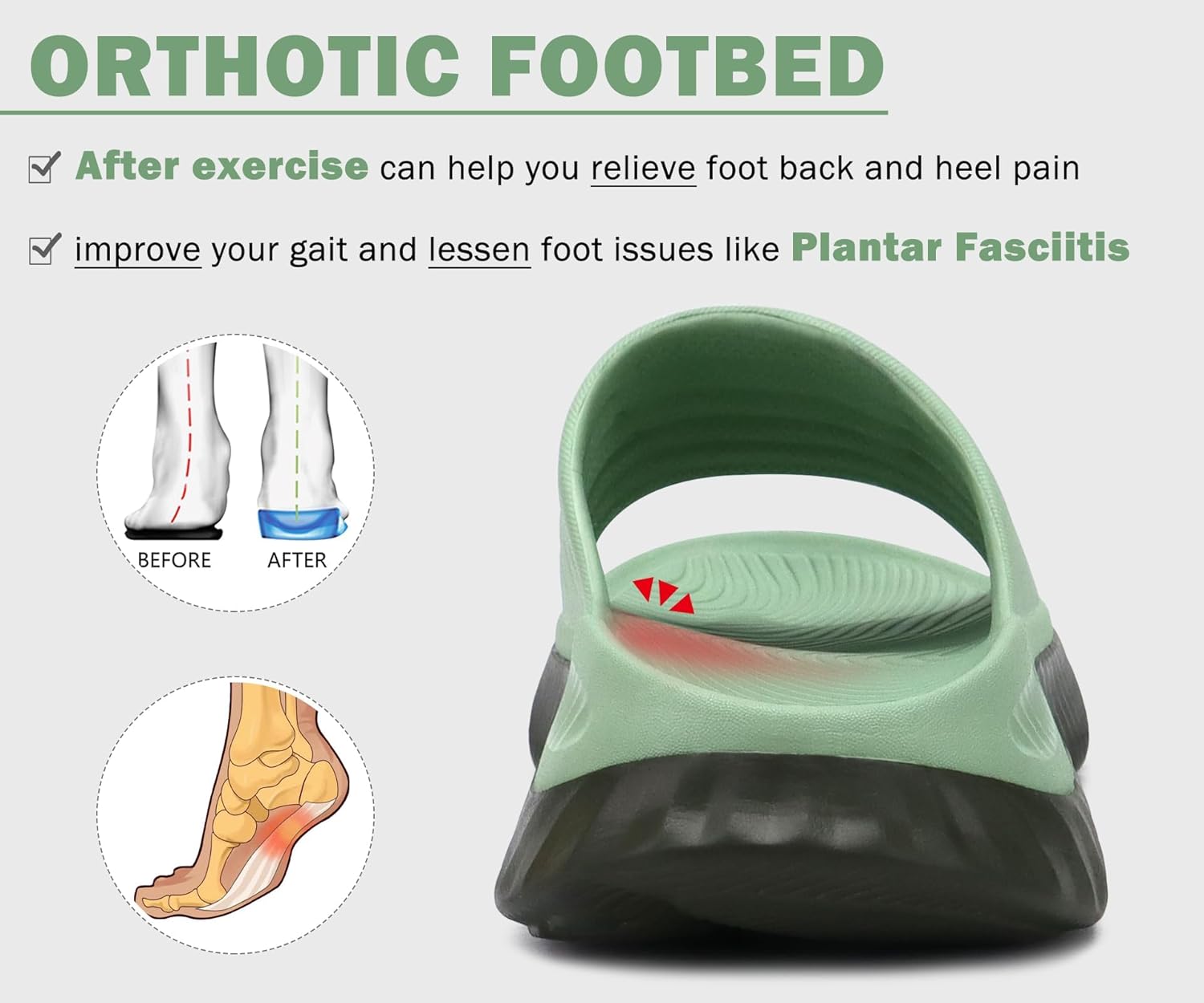 KuaiLu Feminino Sandálias de Recuperação Confortável Fascite Plantar Arco Suporte Ortopédico Corrida Esportiva Slides Dedo Aberto Deslizamento Em Almofada Atlética Grossa… em promoção! Veja a oferta e mais achadinhos de Chinelos & Pantufas 4 Hoje é o melhor dia para comprar KuaiLu Feminino Sandálias de Recuperação Confortável Fascite Plantar Arco Suporte Ortopédico Corrida Esportiva Slides Dedo Aberto Deslizamento Em Almofada Atlética Grossa… com aquele preço maroto! Promoção! Aproveite a oferta! 4