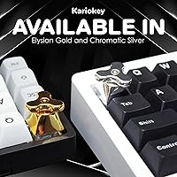 Vista 5 de Llavero personalizado de metal completo Fidget Spinner para teclado mecánico MX para juegos mecánico Perfil OEM Esc Kariokey Artisan Key Caps