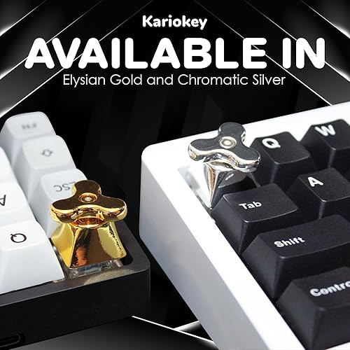 Miniatura 5 de Custom Keycap Full Metal Fidget Spinner for MX Mechanical Gaming Keyboard OEM Profile Esc  Kariokey Artisan Key Caps (Gold)