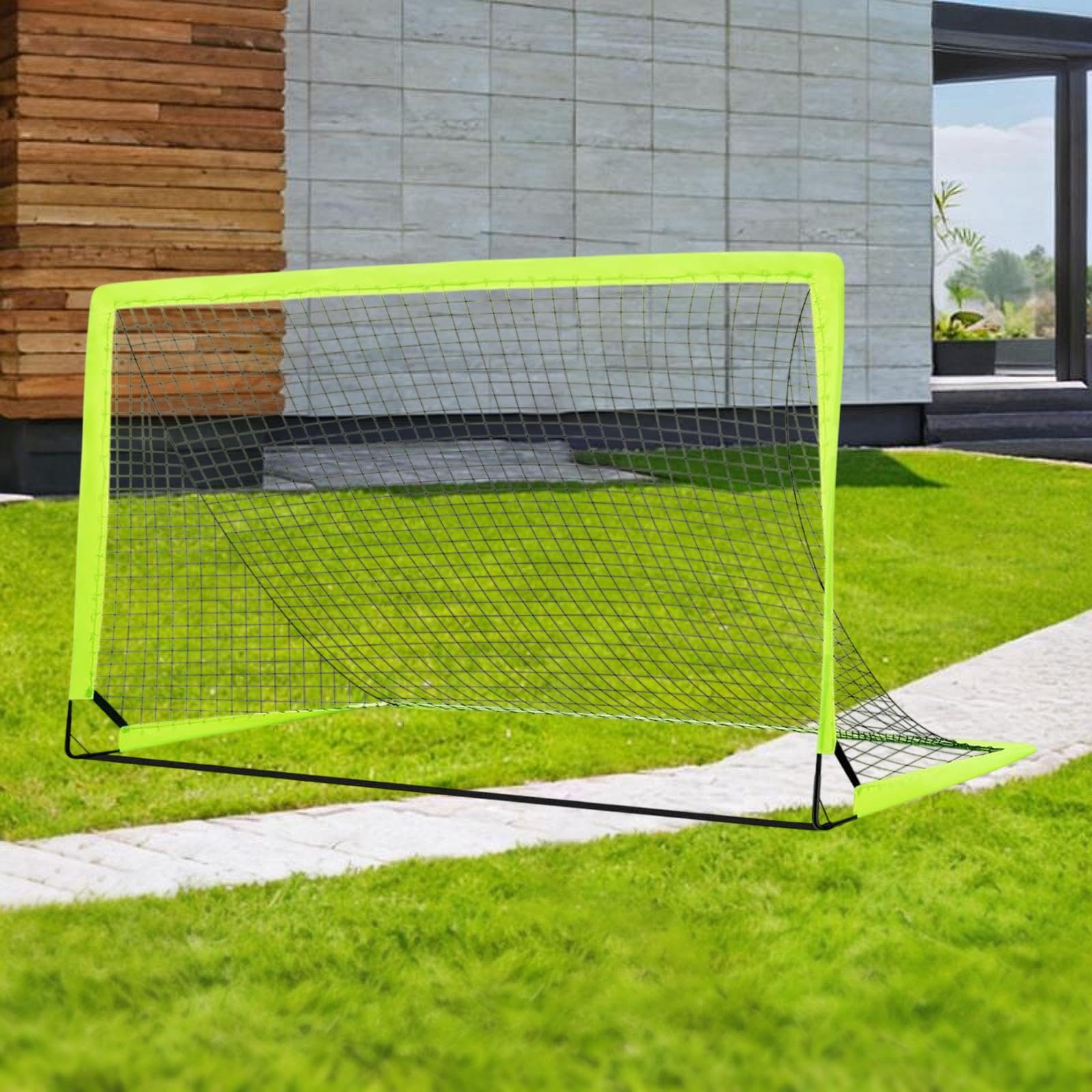 Oshhni Gobieri calcistici Poche Pocali di Piega compatta Pratica per Esterni Calcio Post Net per Il Cortile Beach Sports Outdoor Indoor