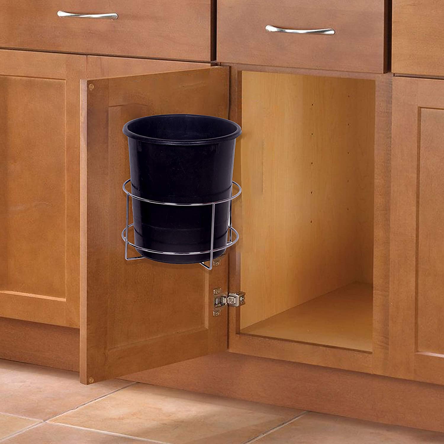 SmartSlide Stainless Steel Dustbin Holder For Kitchen, Bathroom, Home