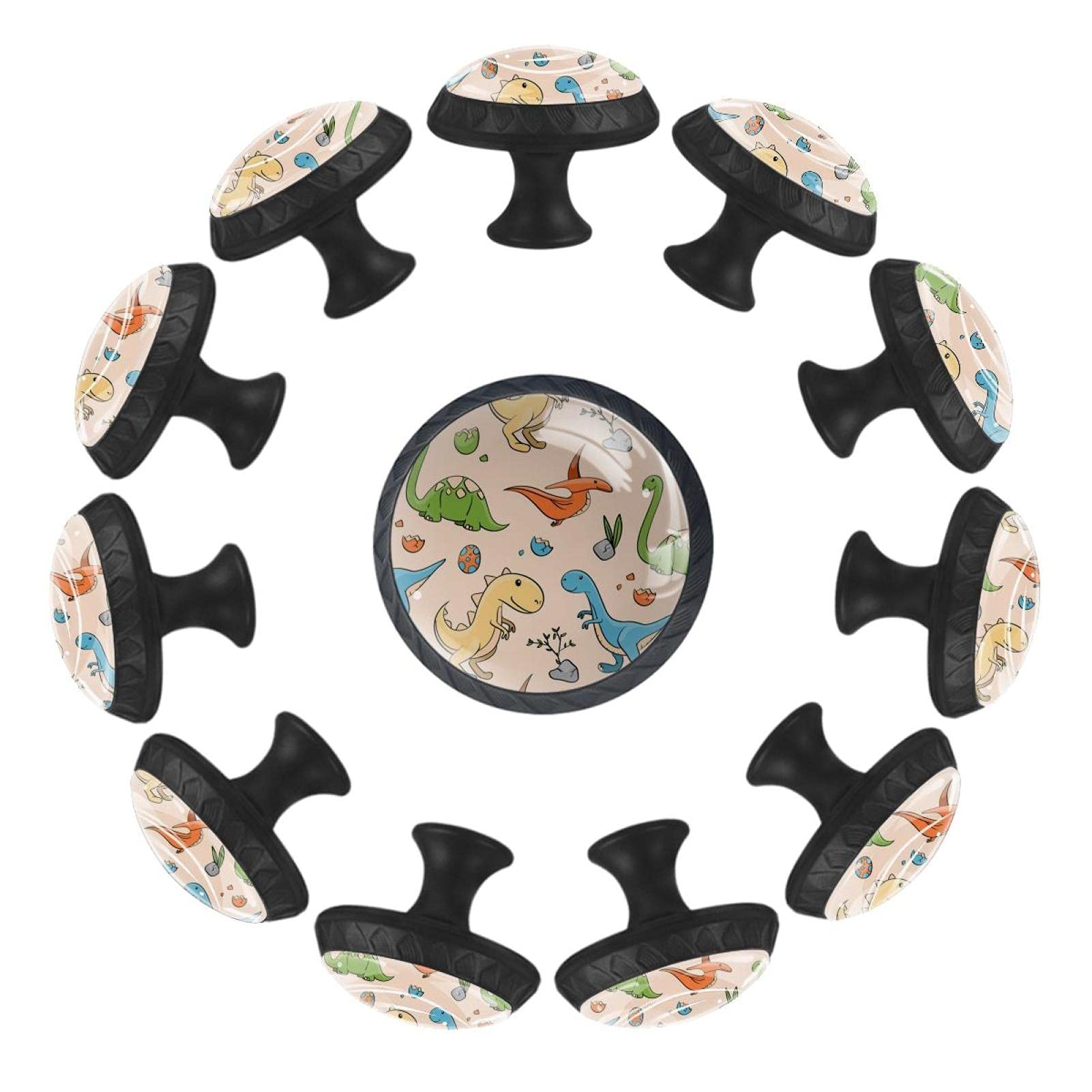 Boutons de tiroir dinosaures de 35 mm pour décorer la salle de jeux des petits
