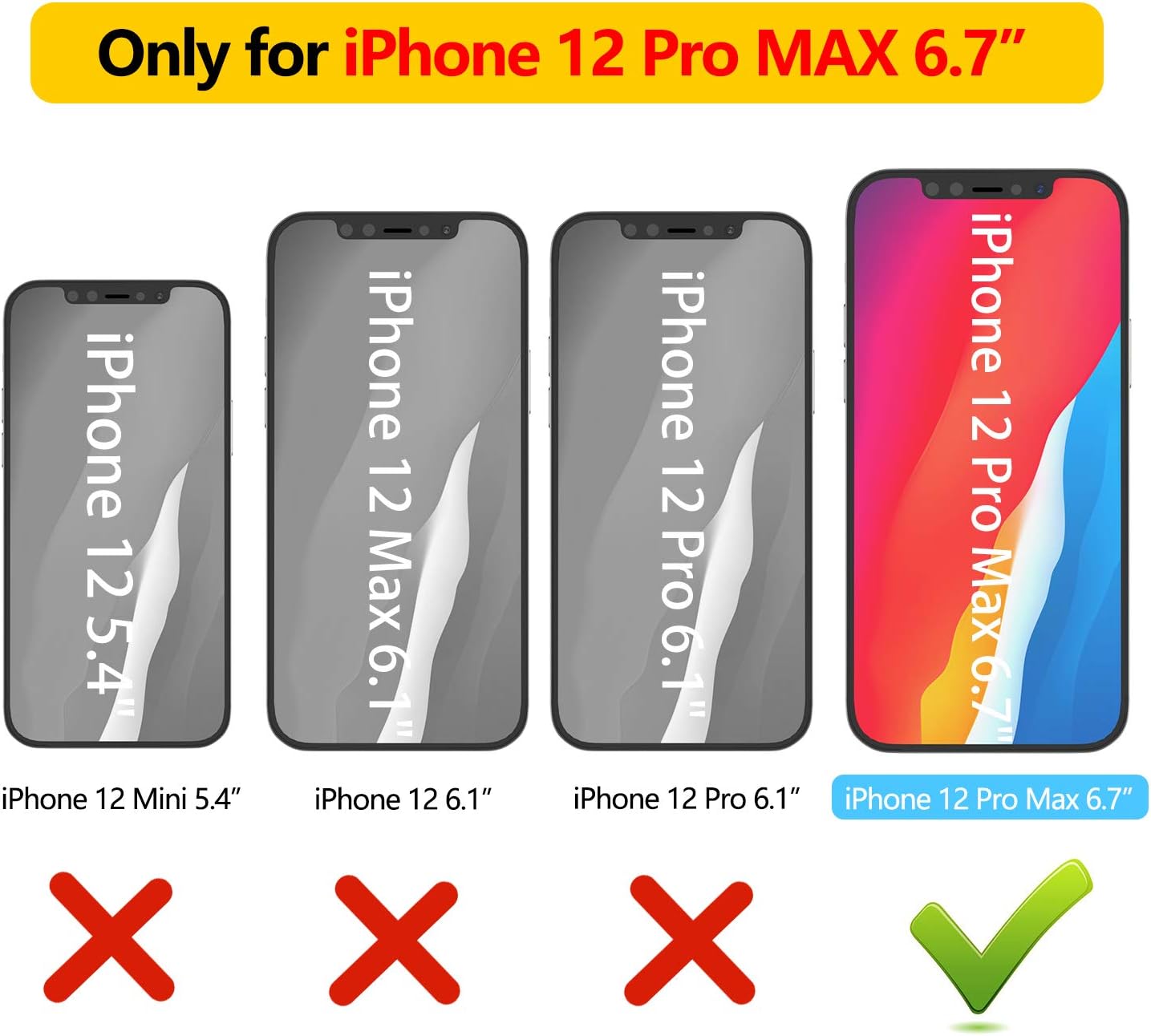 TOPSKY Case Compatible with iPhone 12 Pro Max 6.7 inch 2020,Built-in Screen Protector Full Body Shockproof Heavy Duty Protection Durable Strong Protective Hard Phone Cases Cover,Clear