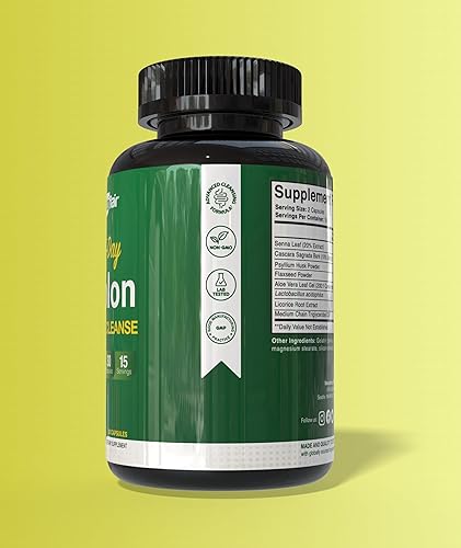 Miniatura 4 de NutriFlair Limpieza de colon  Desintoxicación intestinal avanzada de 15 días con cáscara sagrada, hoja de senna, cáscara de psyllium y probióticos