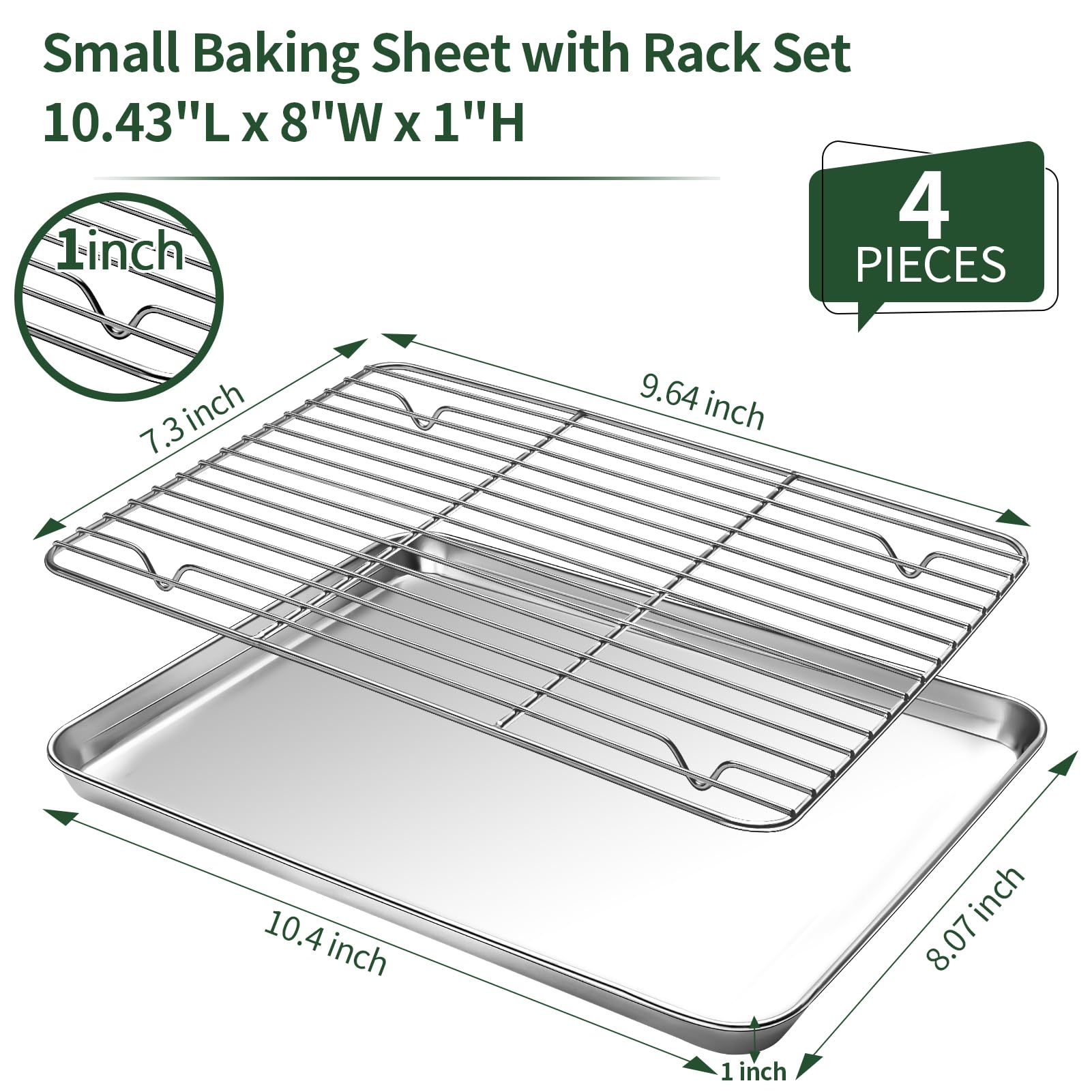 Set 2 Teglie Forno Antiaderenti - Con Manici In Silicone