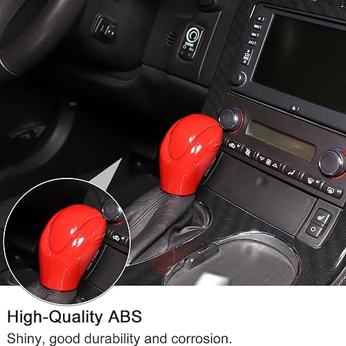 Miniatura 9 de PIUGILH Cubierta de la cabeza de la perilla de la palanca de cambios compatible con Corvette C6 2005-2013, accesorios interiores de automóvil, tapa