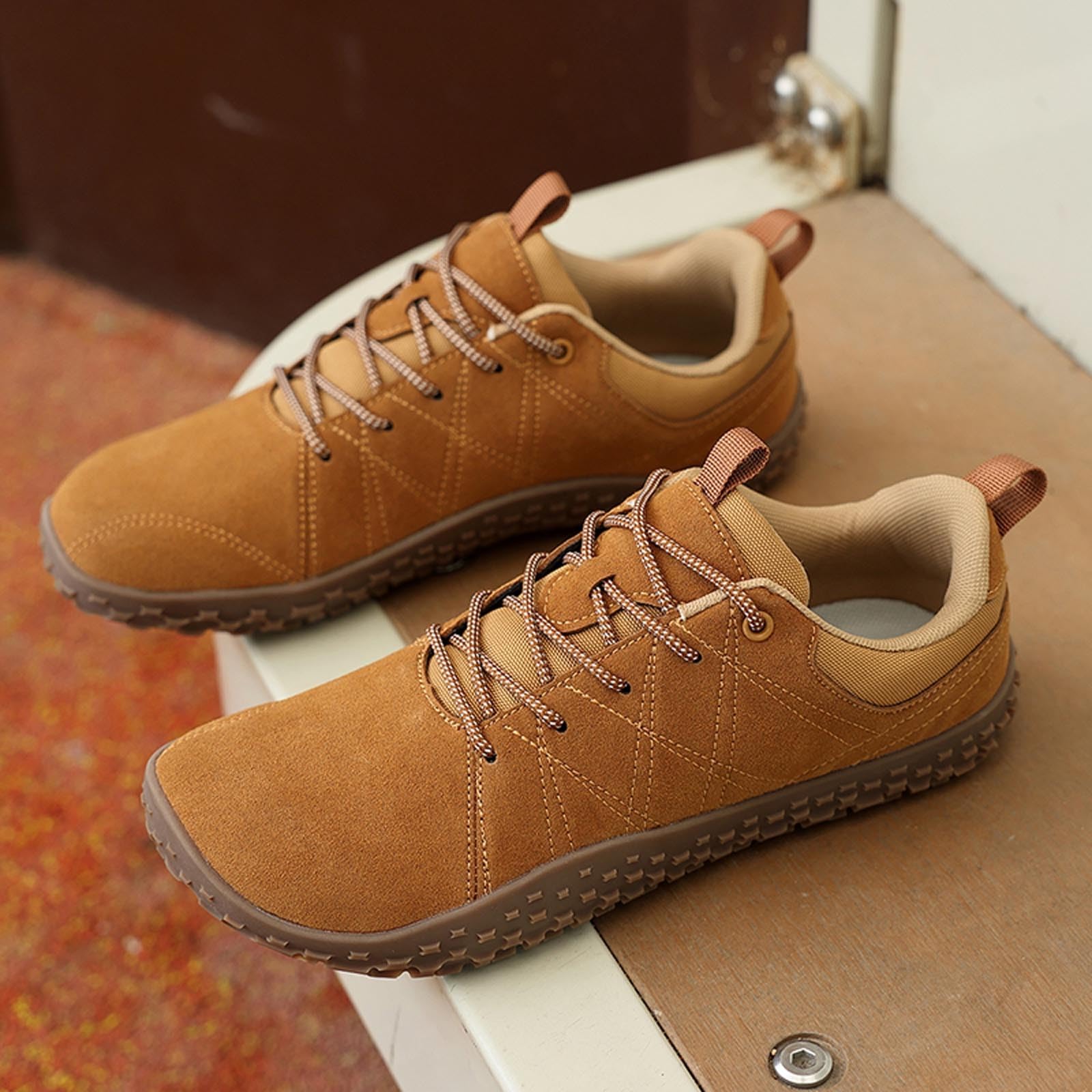 Herren-Sneaker mit breiter Zehenpartie zum Laufen, rutschfeste Outdoor-Sportschuhe, atmungsaktiv und bequem
