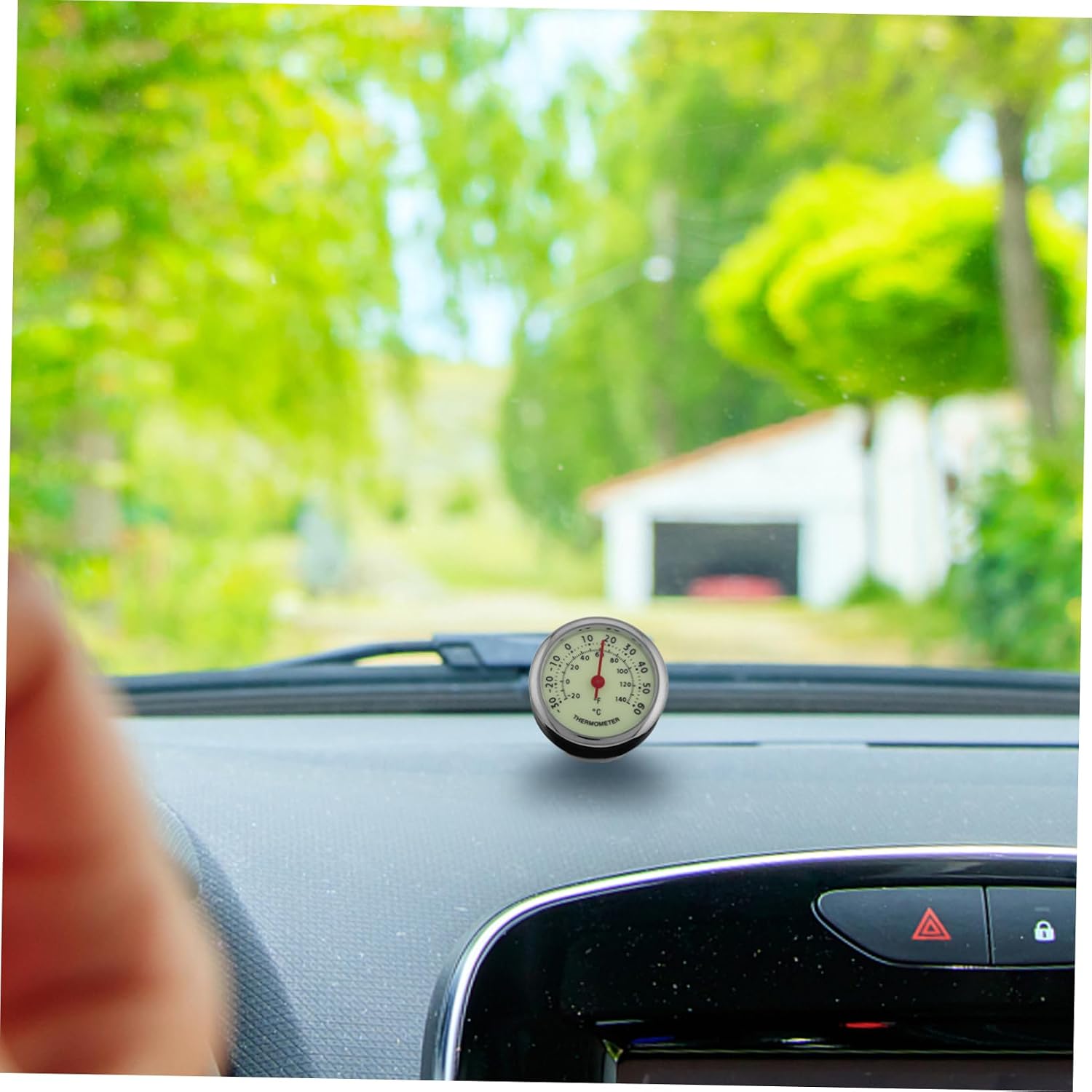 Car Thermometer Instant Digital Temp Gauge for Automotive Luminous Temperature Indicators Dashboard Accessory