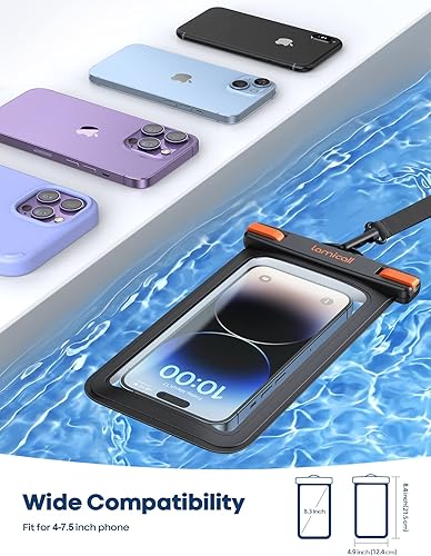 Miniatura 6 de Lamicall Funda Bolsa Impermeable de Gran Tamaño para Teléfono  Compatible con Funda Grande para Galaxy S25 Ultra, S22 23 S24 Ultra con Funda, para