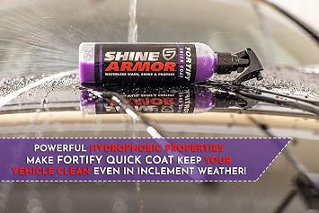SHINE ARMOR Fortify Quick Coat & Pristine Tire Shine Gel Dressing & Cleaner