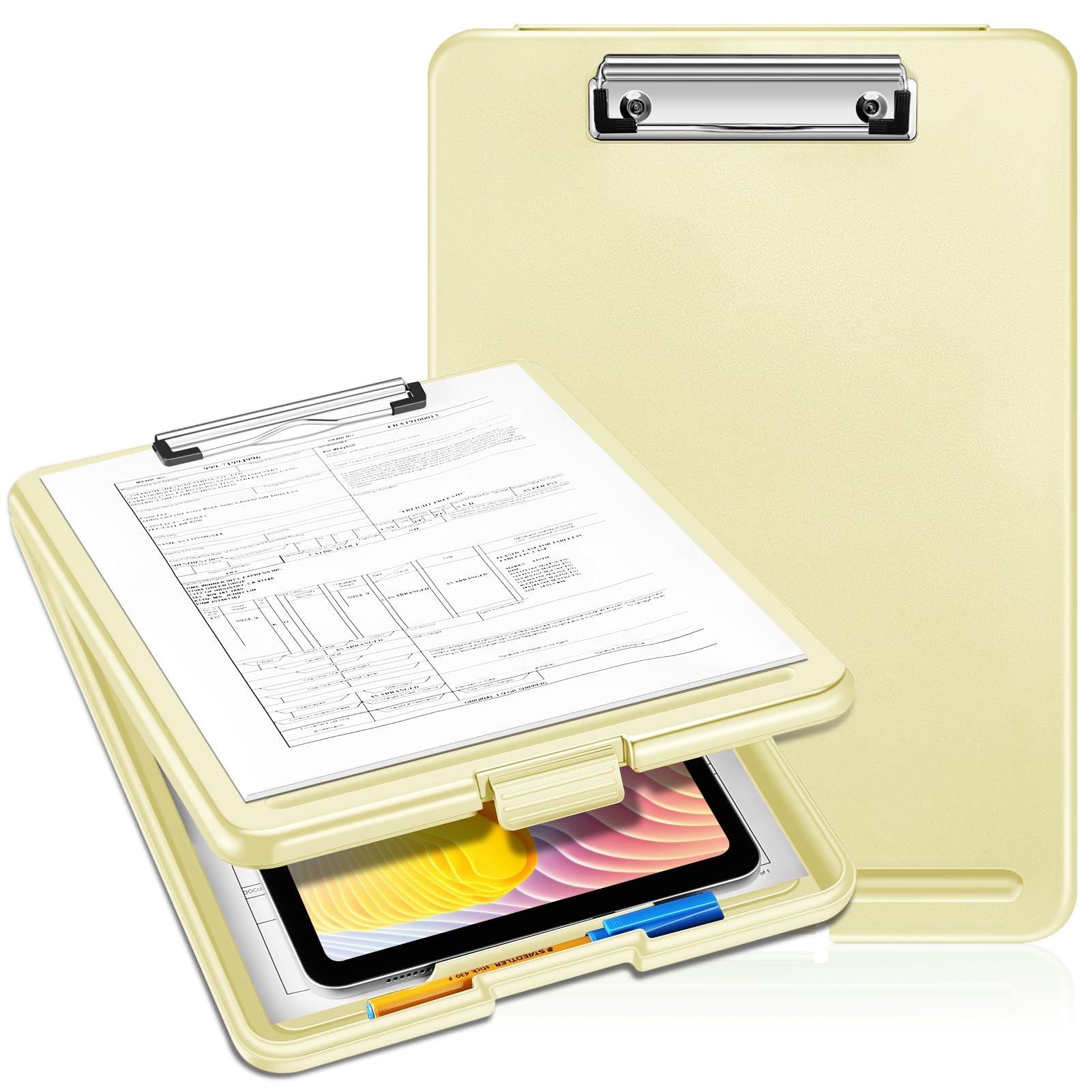 SITHON Nursing Clipboard with Storage, Heavy Duty Portable Writing Clipboard with Compartment Organizer for Nurse Doctor Medical Professionals