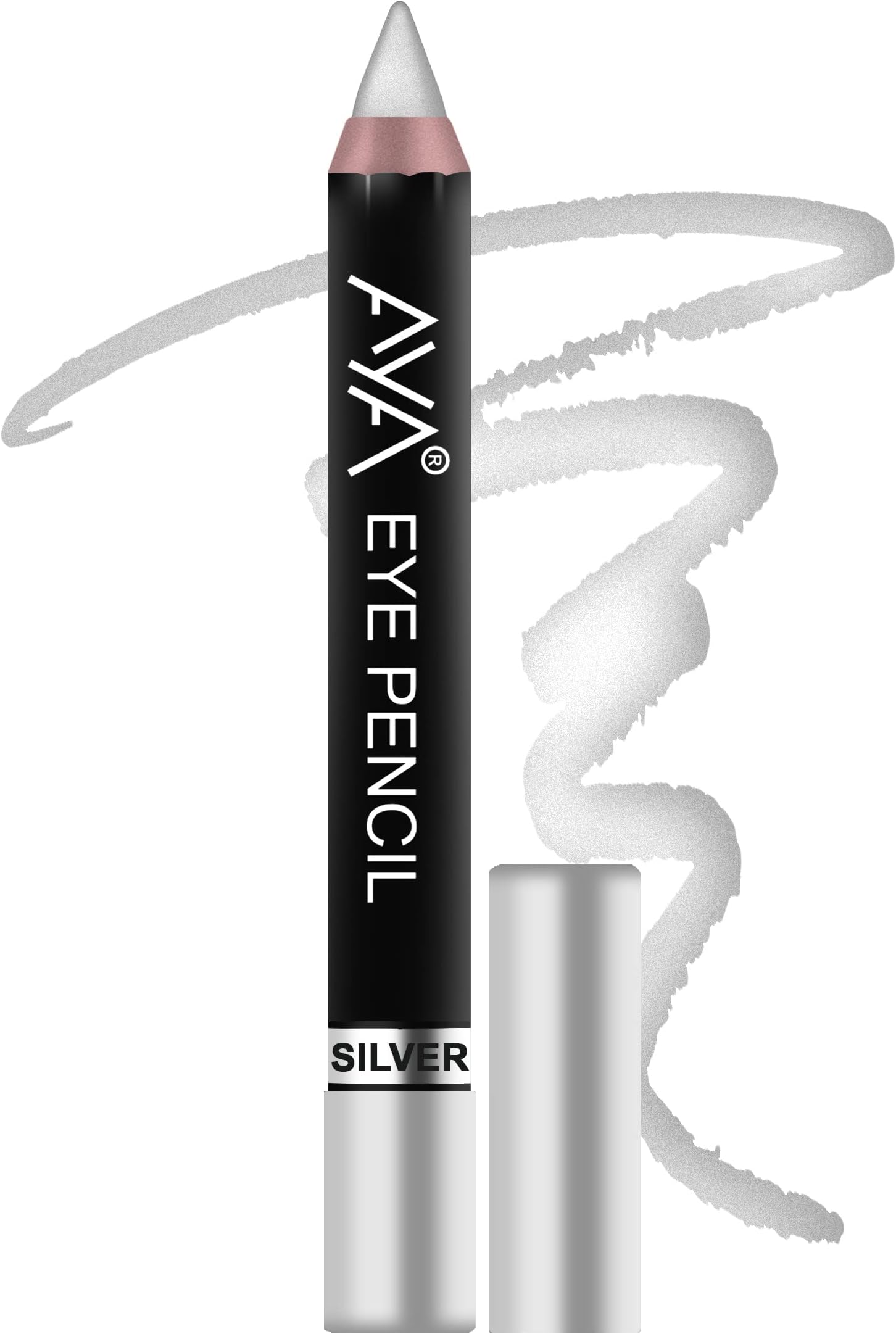 Eye Pencil For Kajal/Eye Liner - Silver 2.8g | Glides Smoothly | Creamy smooth formula | Light weight