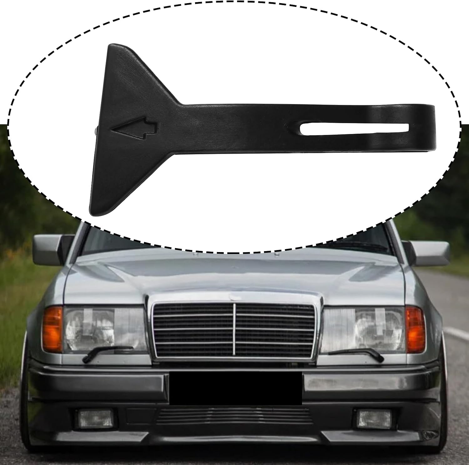 Automotive Engine Hood Handle 1248800220 A1248800220 Compatible with Mercedes W124 1986 to 1996