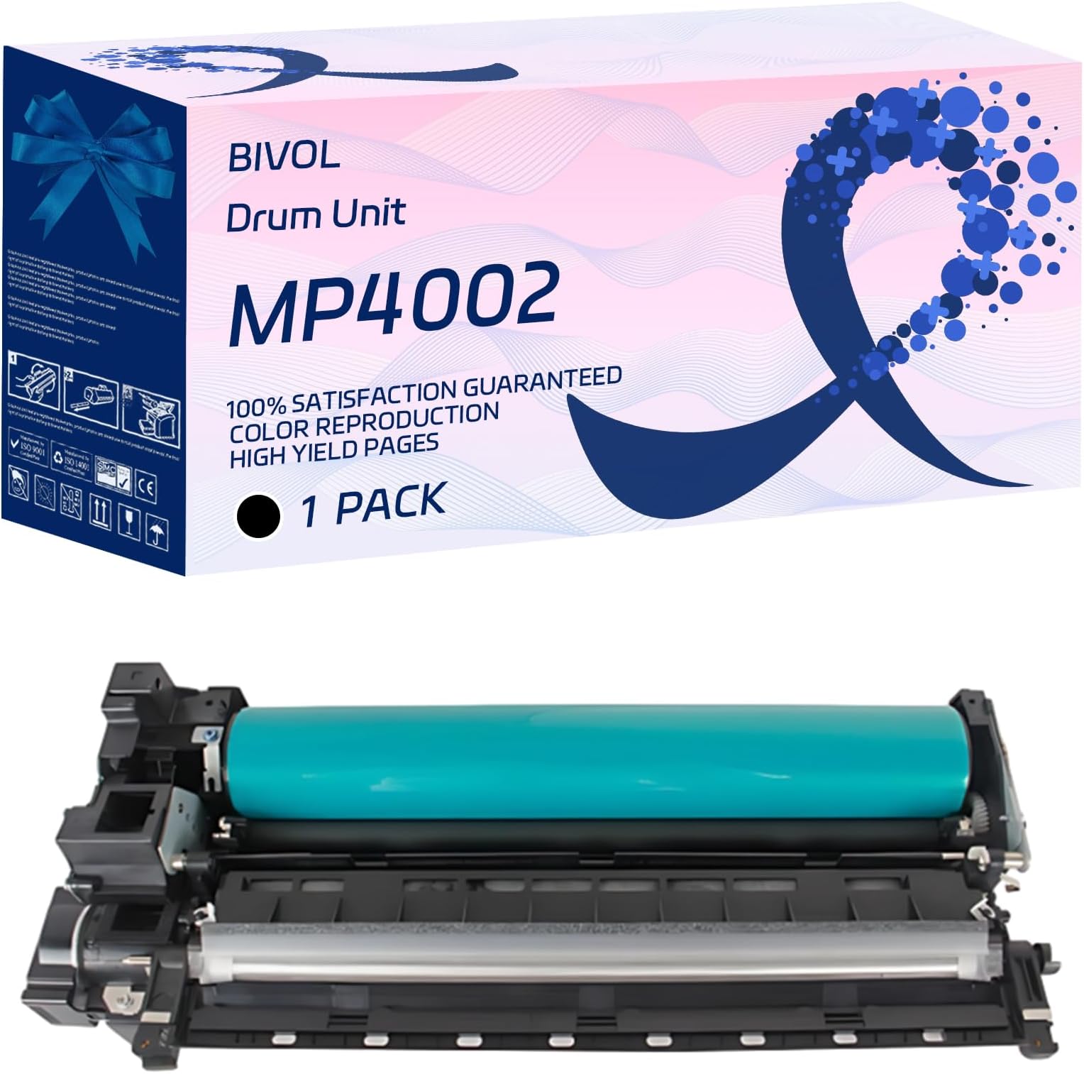 BIVOL MP4002 Drum Unit Compatible for Ricoh Aficio MP 4002 4002SP 4500 4500P 4500SP 4500SPF 4500SPI Printers, High Yield 160000 Pages (Black)