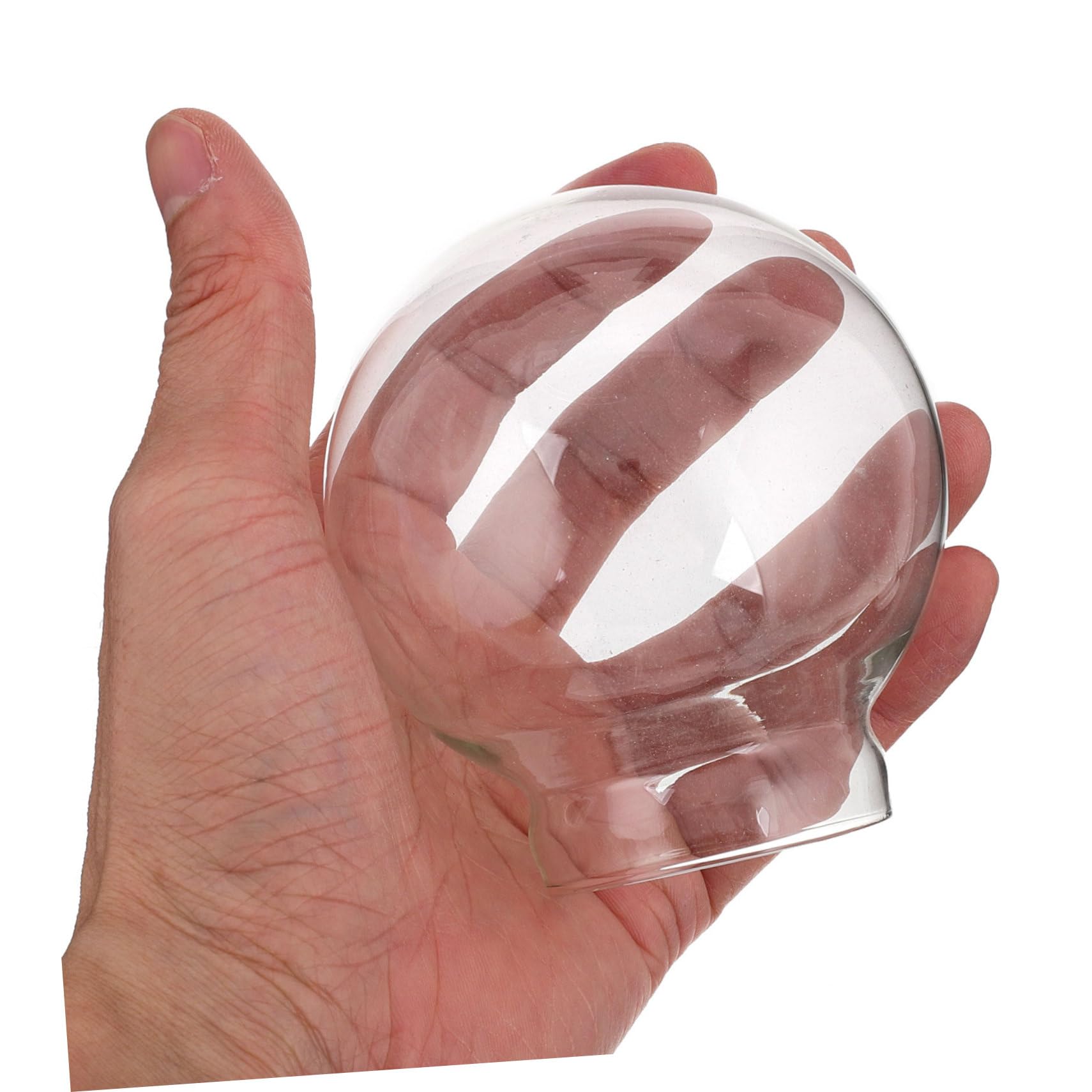 Globo de Cristal Redondo 4piezas de Vidrio para Bola de Nieve