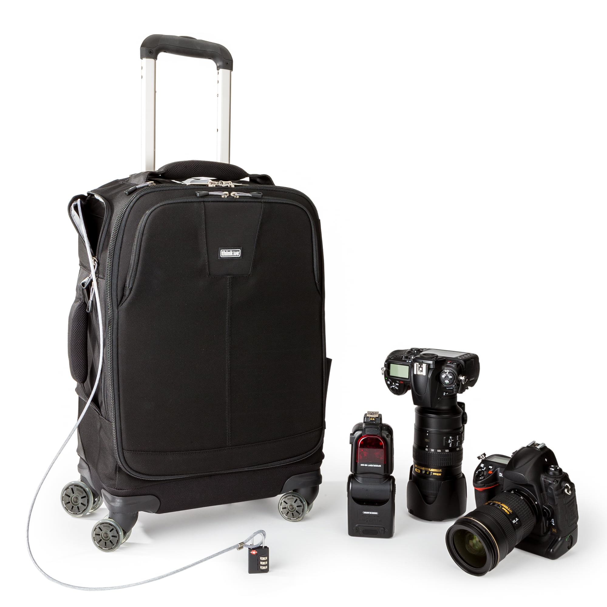 【大容量】ThinkTANKphoto Airport Roller Derby Think Tank Airport Roller Derby Rolling Carry-On Camera Bag (Black