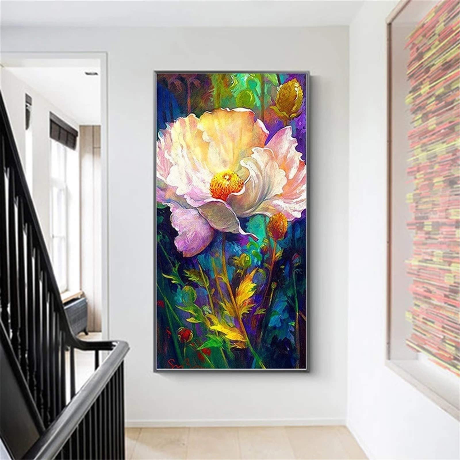 Kit Art Craft Diamond Painting Large Size Fleur Phalaenopsis Strass Carrés 5D