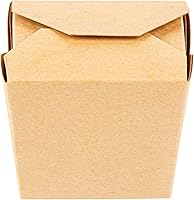 Vista 9 de Restaurantware Bio Tek - Cajas chinas de 8 onzas para llevar, 25 cajas de comida a prueba de grasa, con bloqueo de pestañas, papel kraft