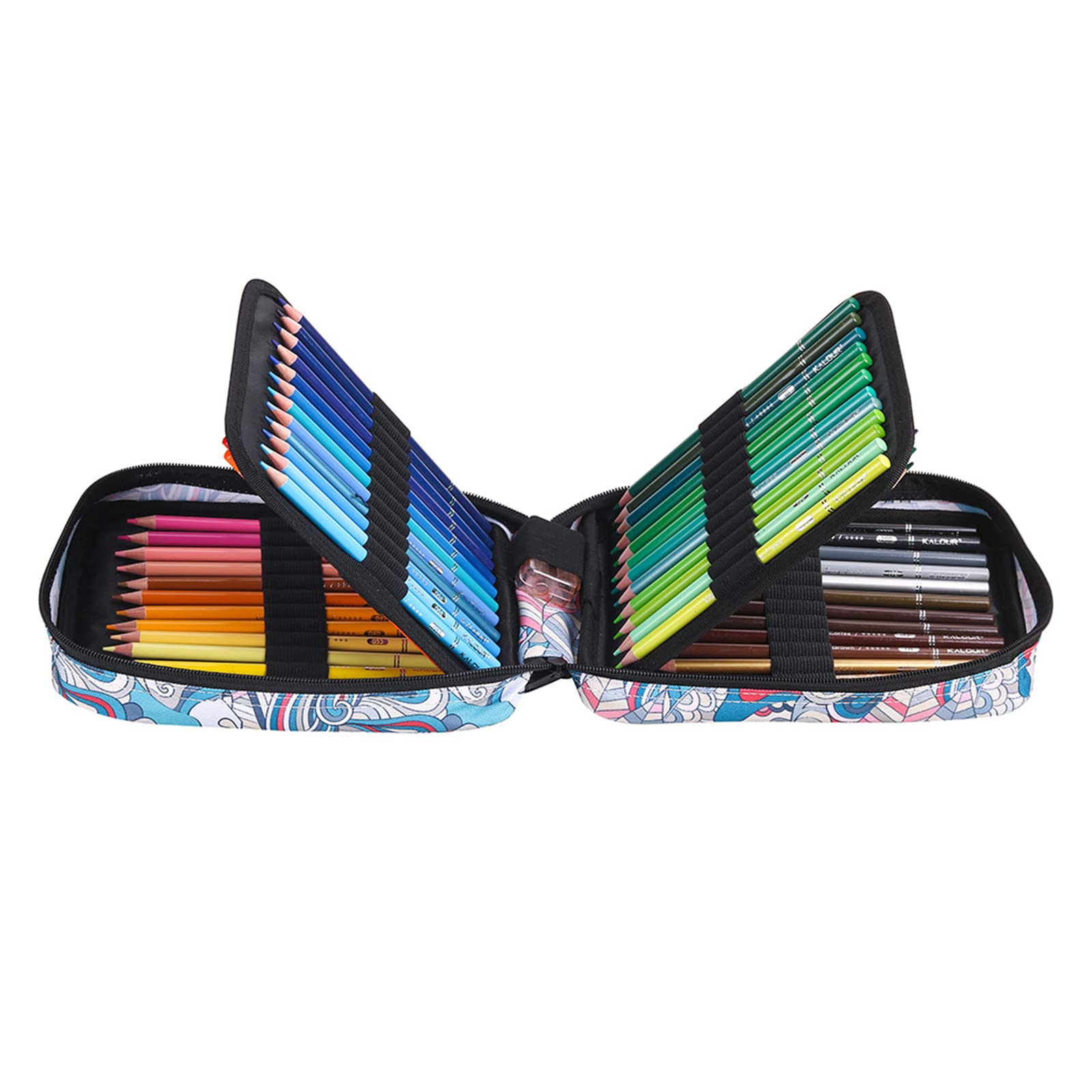 Professionelles Buntstift Set Mit 72 Löchern Reißverschlusstasche Weichem Für Erwachsene Kinder Künstler Coloristen Zeichnen Kunstzubehör