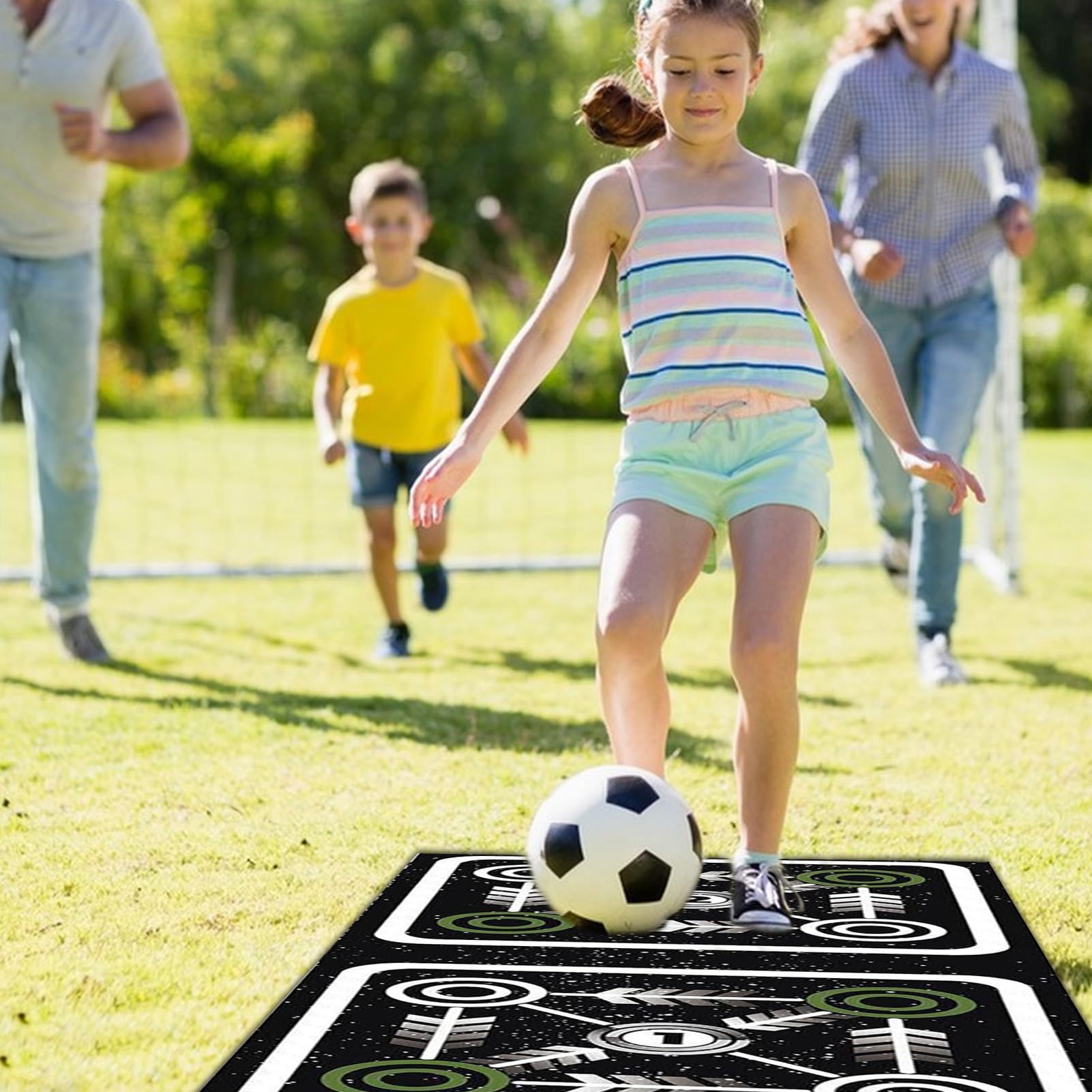 Tappetino Scaletta Agilità Accessorio Allenamento Antiscivolo Fitness Casa | di Allenamento per Footwork Rapidità Resistenza Velocità Coordinazione Palestra In Casa Adulti Bambini
