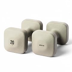 WeGym SafeGrip Square Dumbbells with Anti Slip Handles Aesthetic Free Weights for Home Workouts Stable Design Prevents Rolling