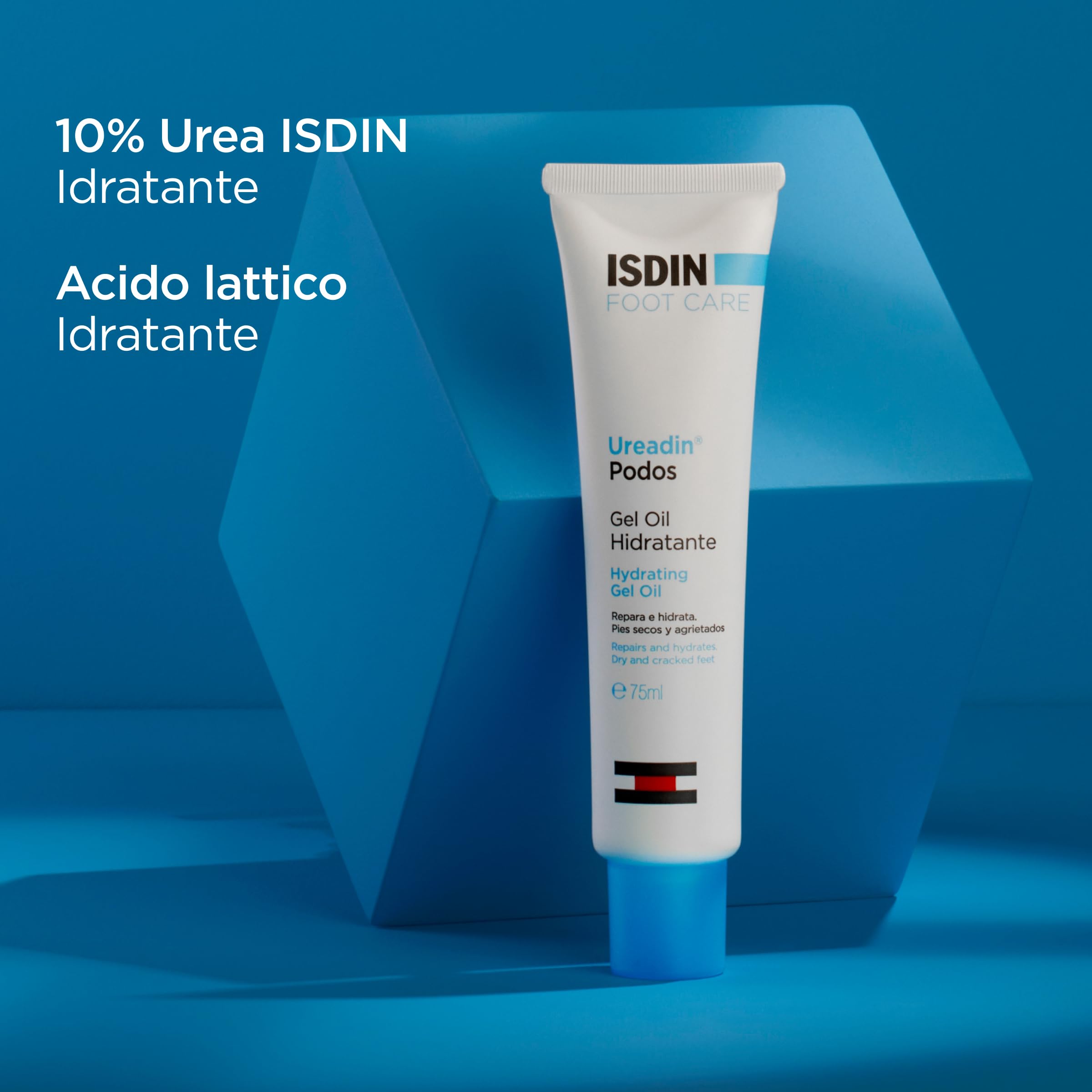 ISDIN Ureadin Podos (75 ml) | Gel Olio Idratante con 10% Urea | Ripara e Idrata i Piedi Secchi e Screpolati