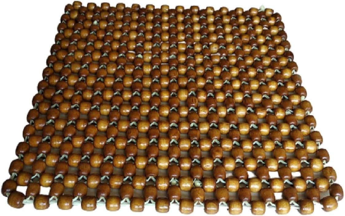 Q1 Beads SChocolate Wooden beads acupressure mat bead seat cushion