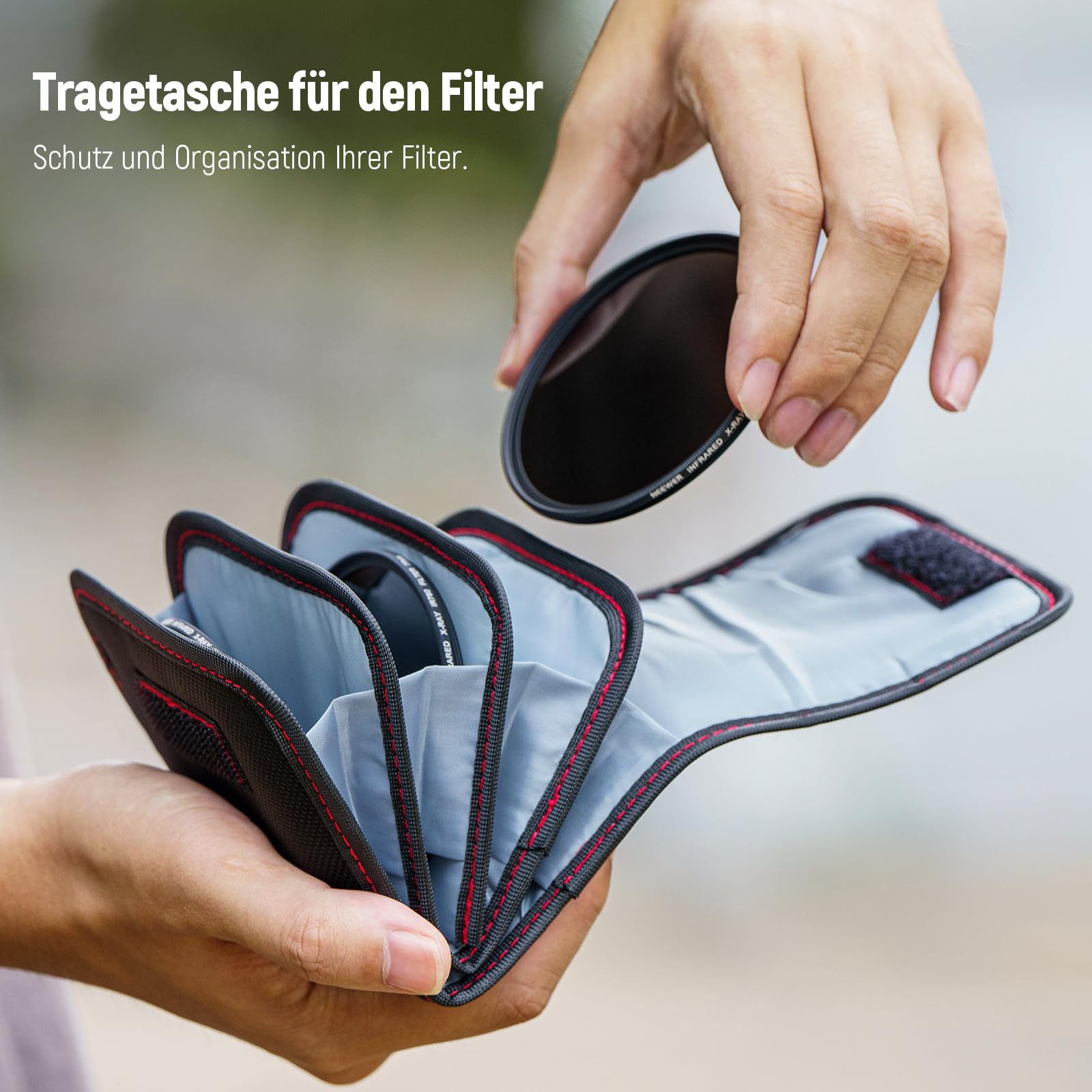 NEEWER 67mm Infrarot Filter Set, 4er Pack IR720/IR760/IR850/IR950 Infrarot IR mit Tragetasche und Reinigungstuch, kompatibel mit Canon Nikon Sony Panasonic Fuji Kodak IR unterstützten DSLR Kameras