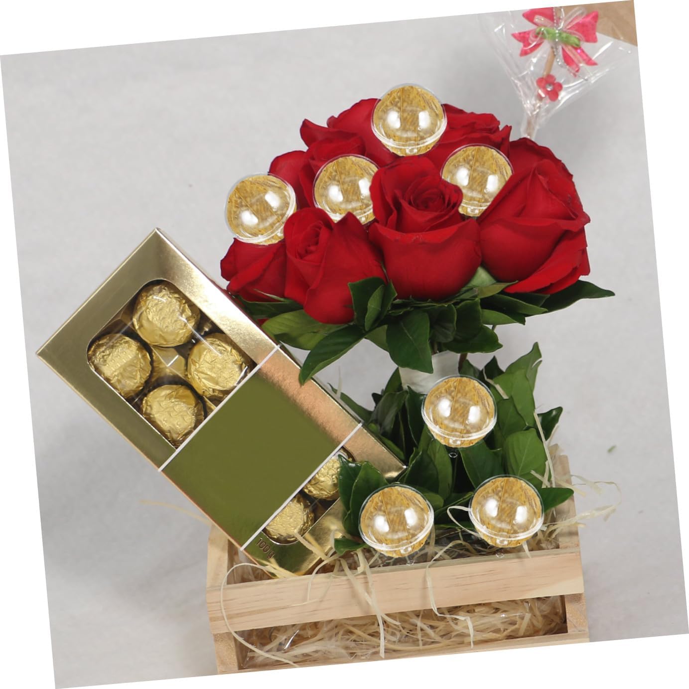 50pcs Valentine's Day Truffle Chocolate Cups Candy Wrappers Floral Packaging Boxes for Candy Decoration and Bouquet Wrapping