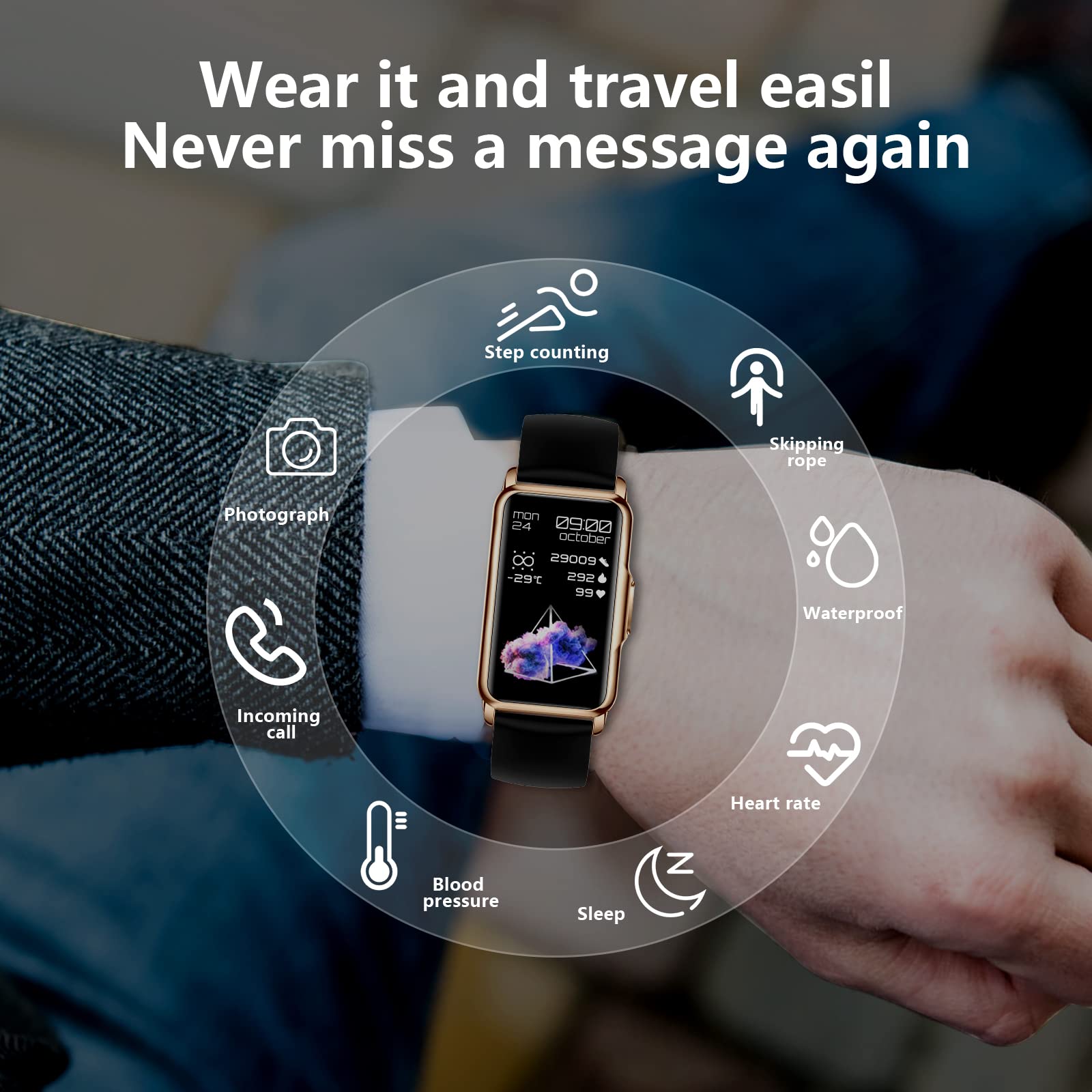 Smartwatch Fitness für Männer und Frauen