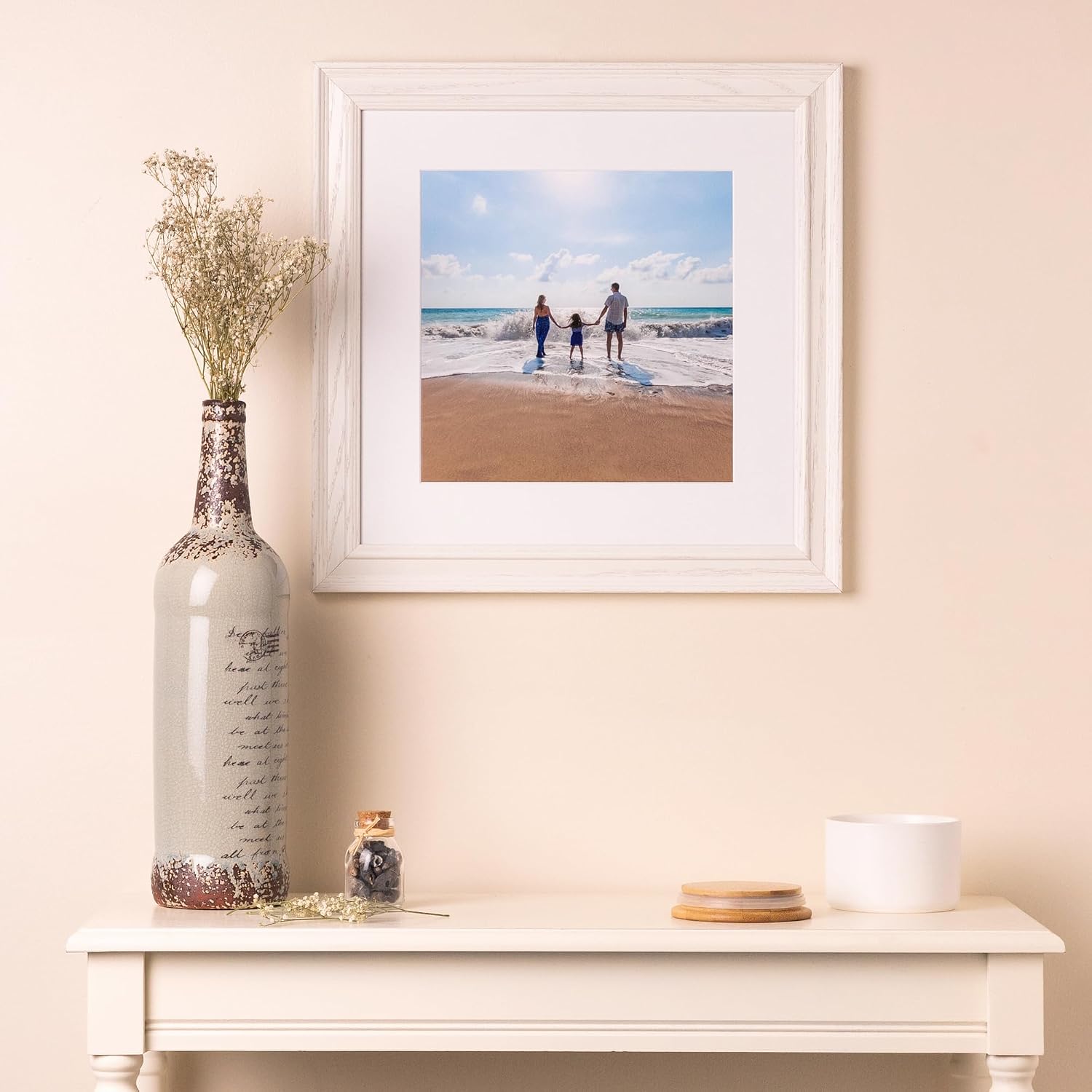 ArtToFrames 12x36 Inch White Picture Frame, This 1.50 Inch Custom Poster Frame is White | Comes with Economy Acrylic and Corrugated Backing