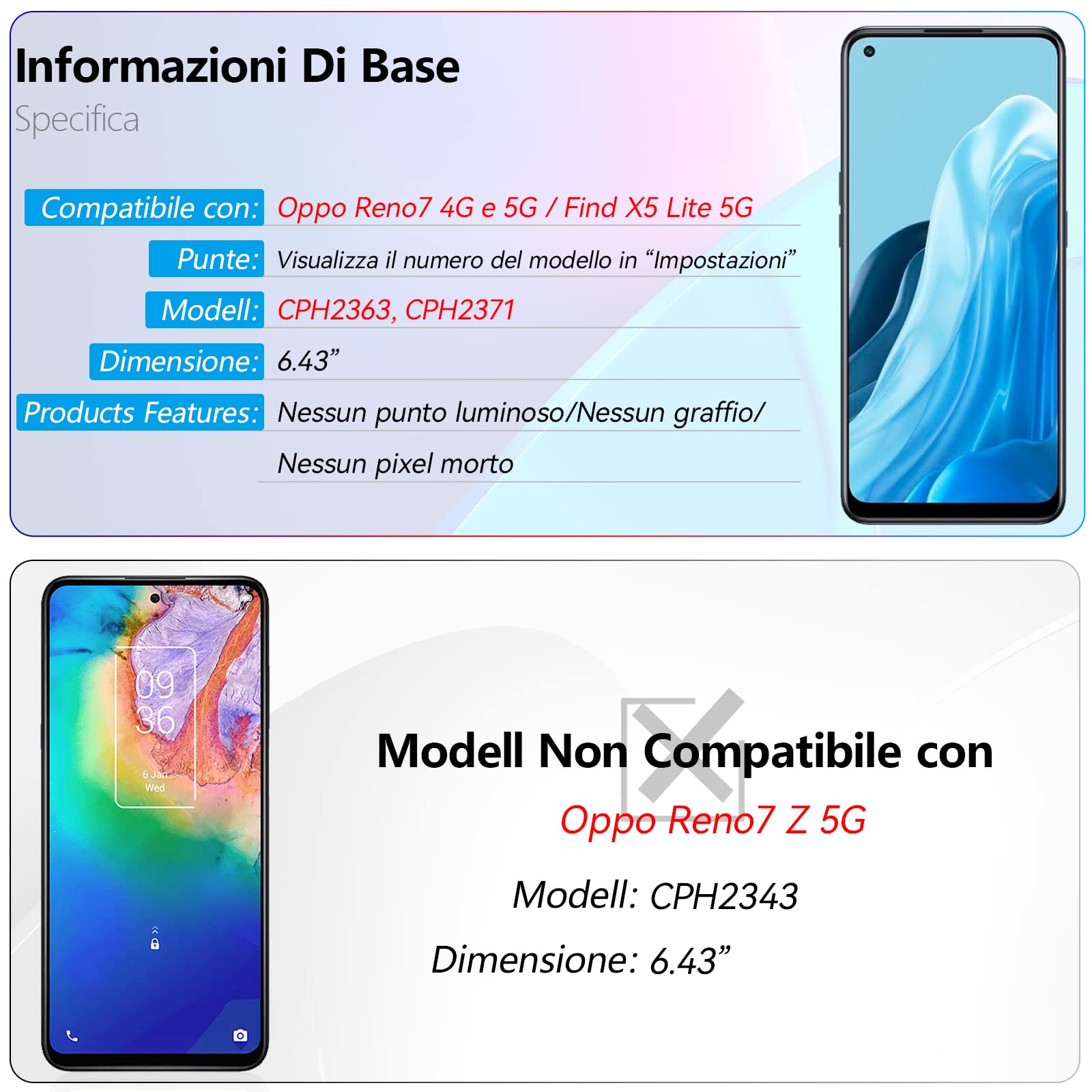 Schermo LCD Ricambio Per ZTE Blade A54 - Display Touch Completo, Con Strumenti - Foto 2