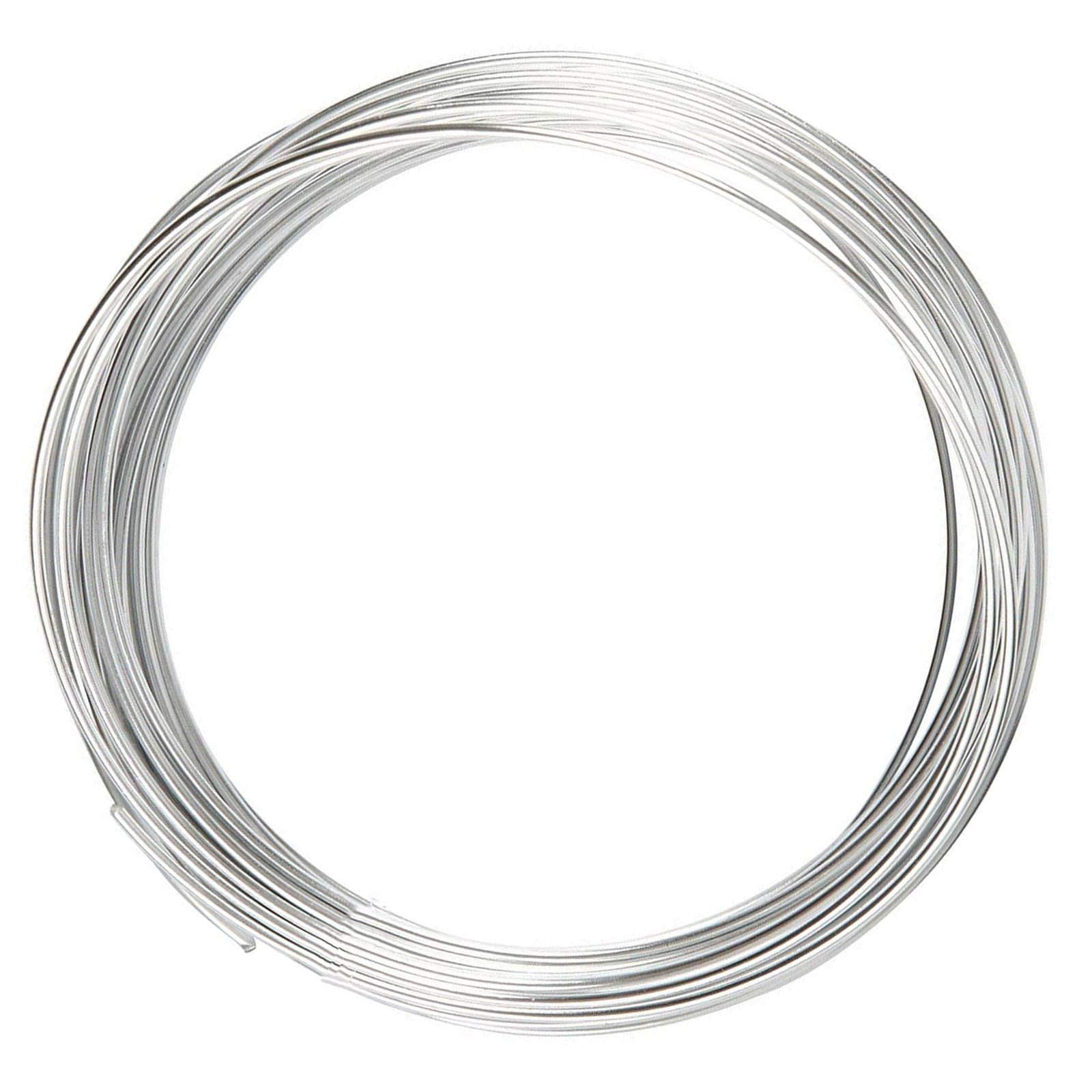 Hochreiner Aluminiumdraht 1 m – 0,1 mm bis 1 mm Durchmesser, biegsamer Basteldraht for Heimwerker, Bonsai und industrielle Anwendungen, 1 Stück(1mm)