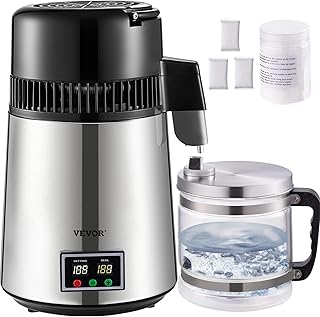 Sponsored Ad - VEVOR Water Distiller, 4L Distilled Water Maker, Pure Water Distiller with Dual Temperature Displays, 750W ...